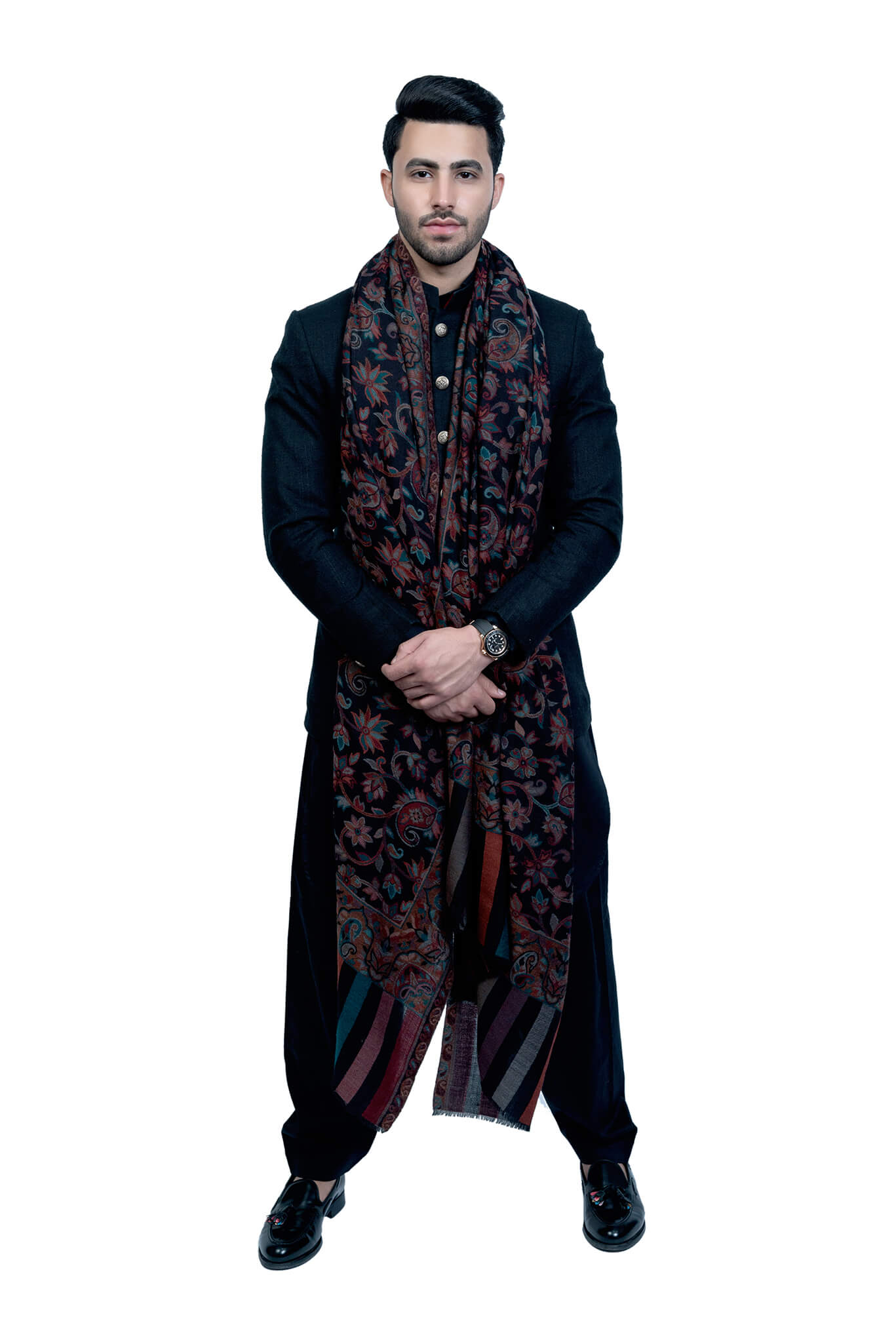 Men's Fine Wool Ethnic Kaani Dusala , Men's Full Size Shawl