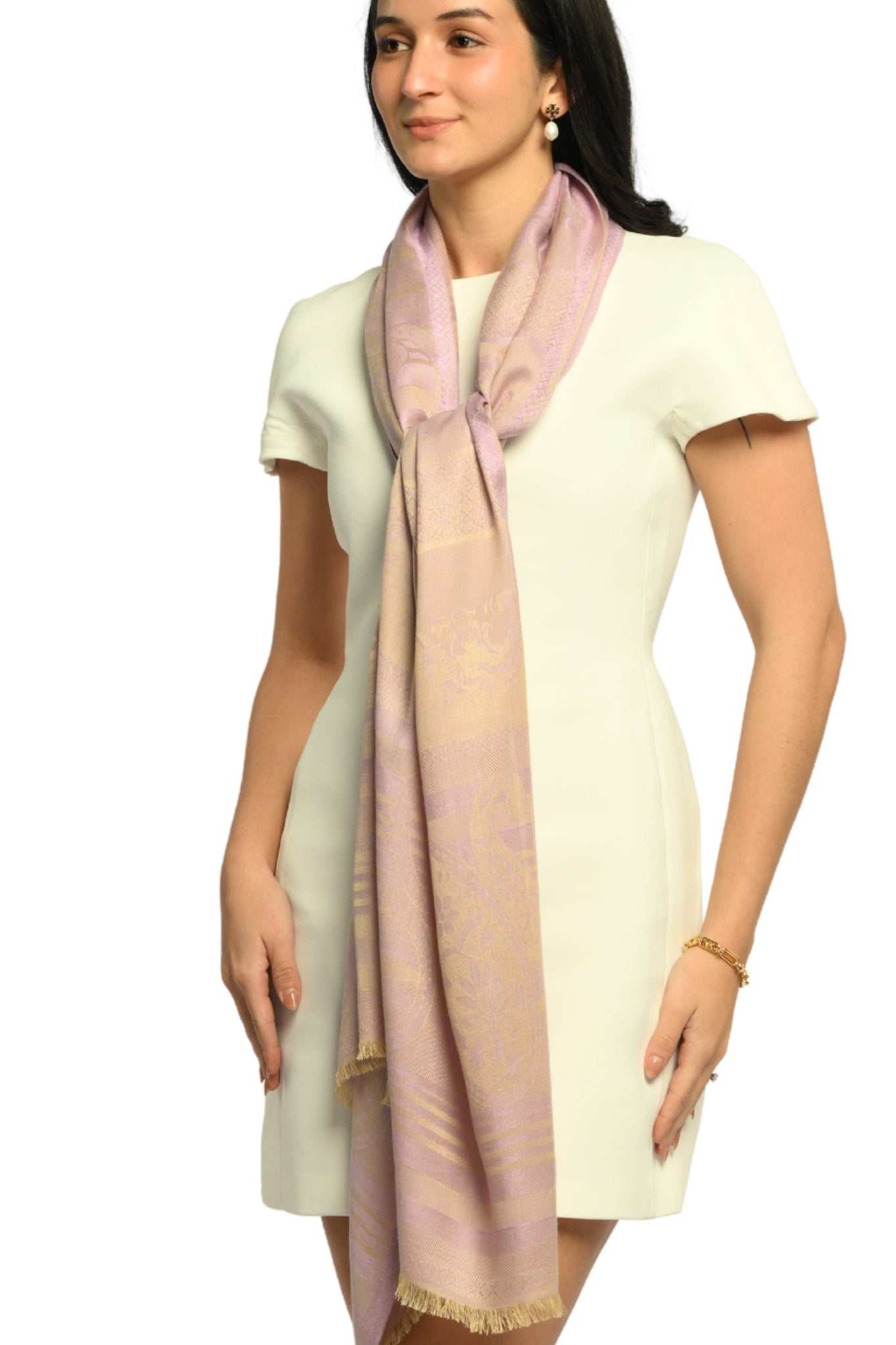 Taroob Signature Jamawar Silk Stole