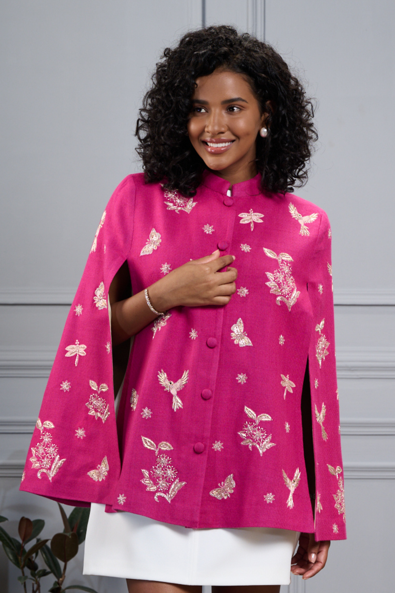 Taroob Flowers & Bugs Wool Cape