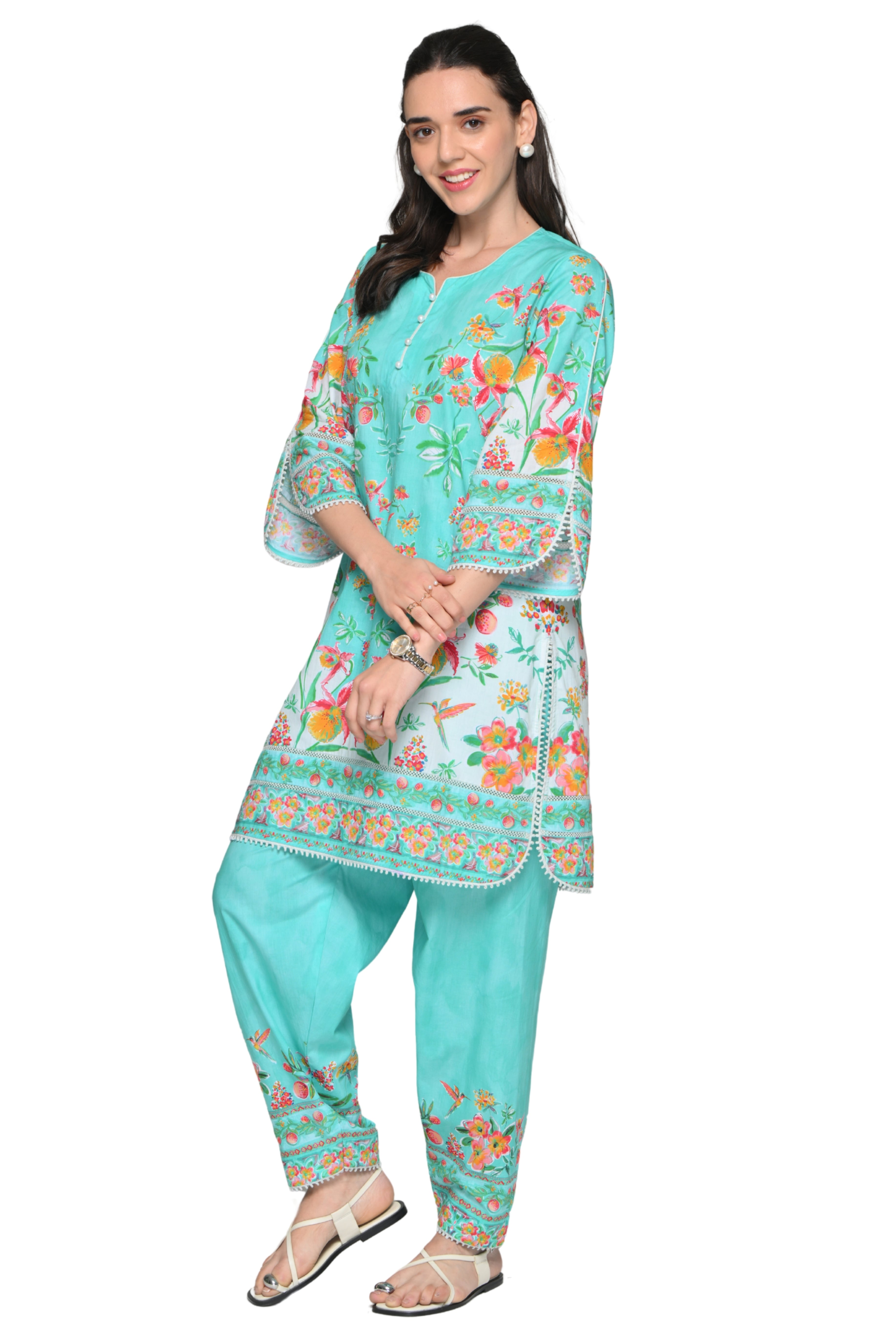 Taroob Garden Rhapsody Cotton Kurta Set
