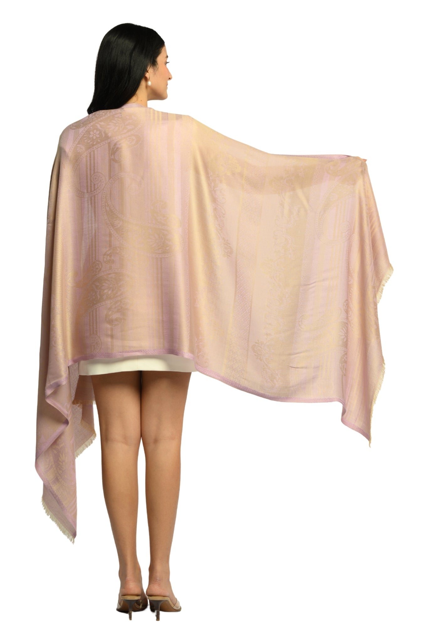 Taroob Signature Jamawar Silk Stole