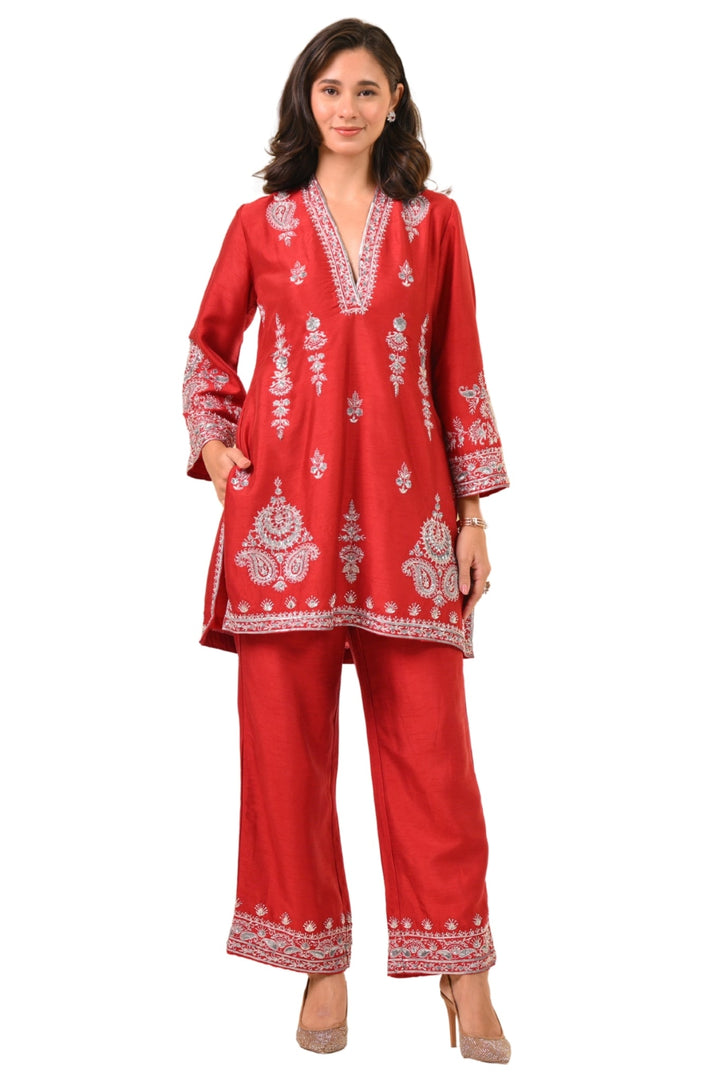 Taroob Chand Bagh Hand Embellished Kurta Set