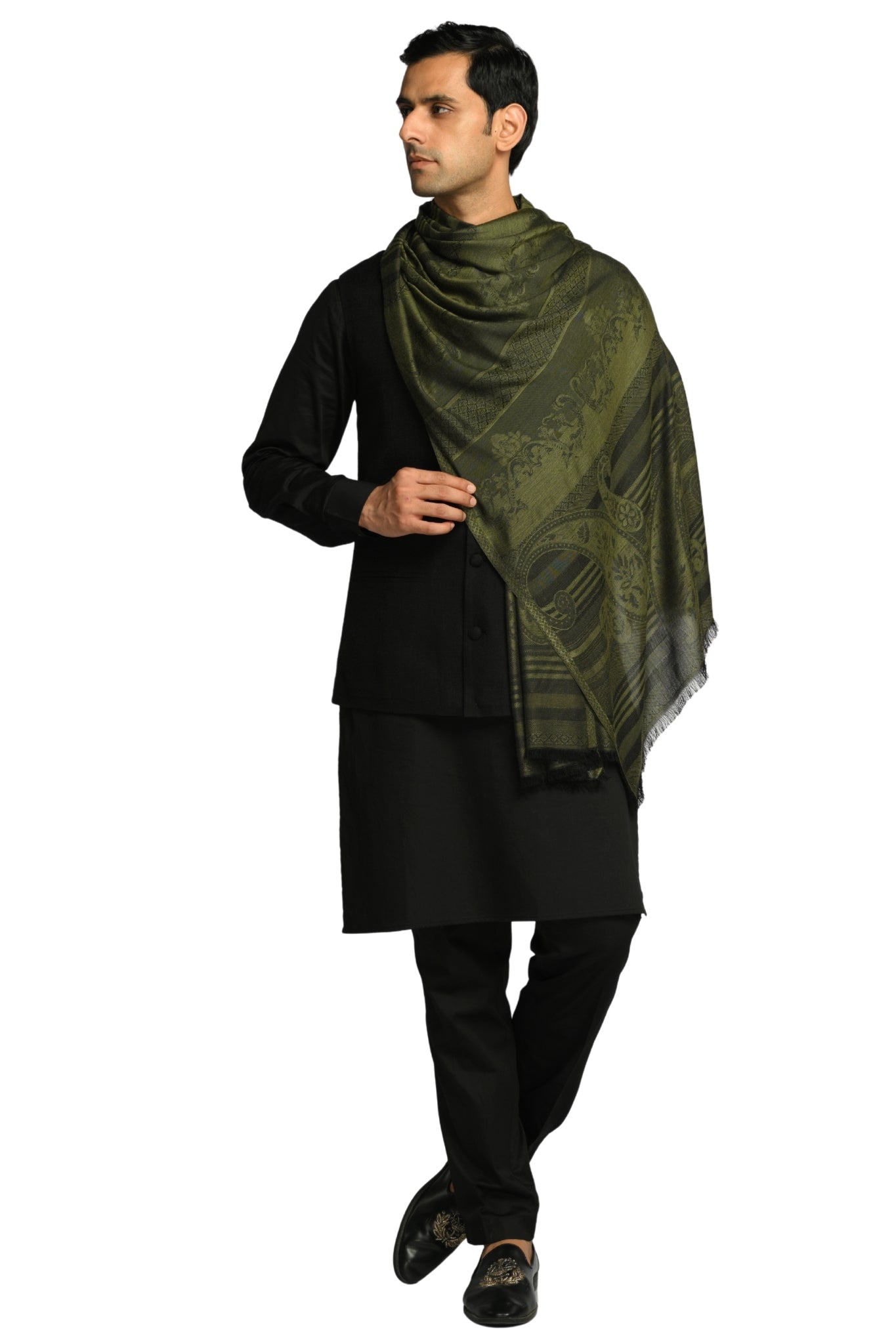 Taroob Signature Jamawar Silk Stole