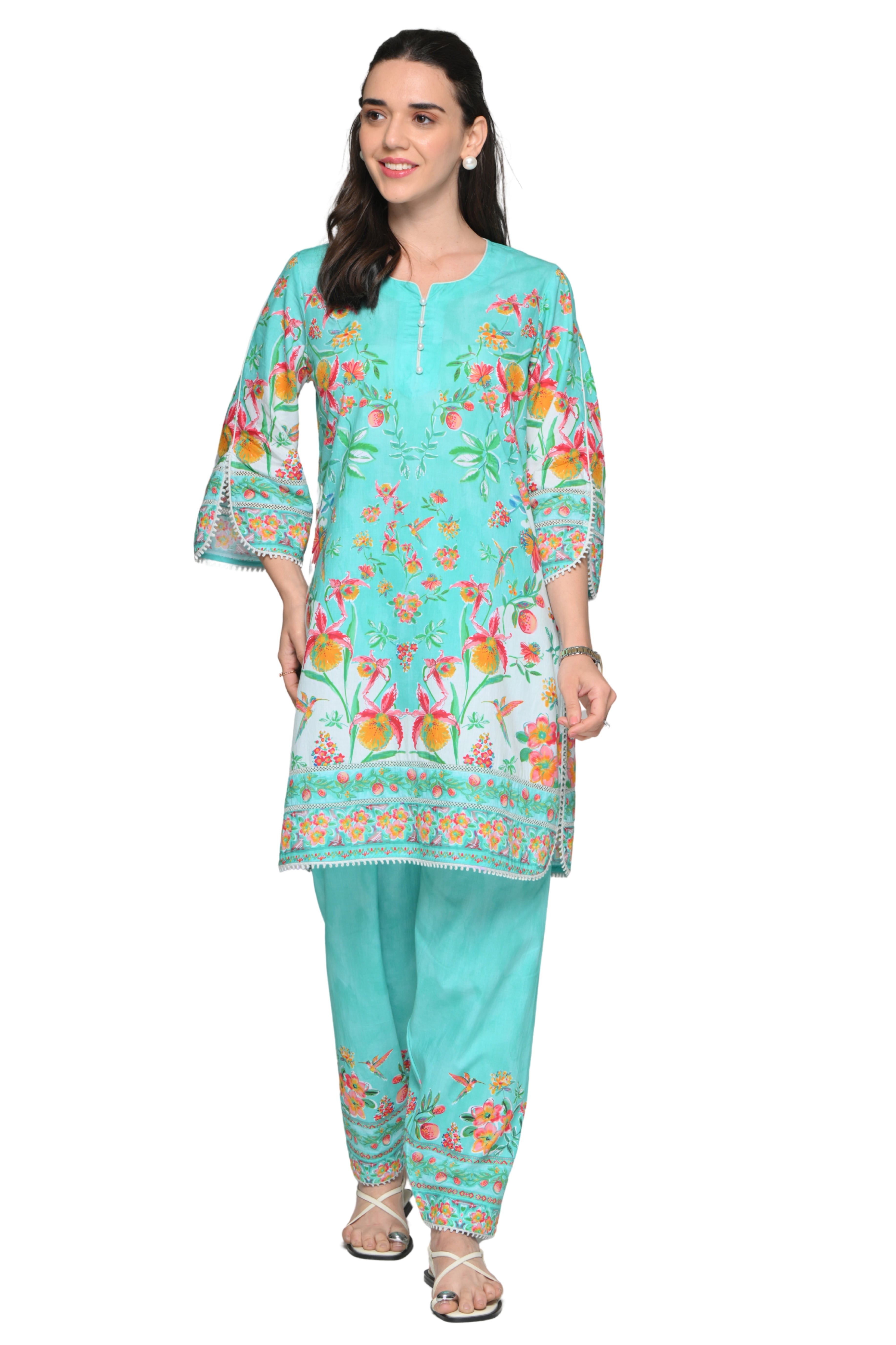 Taroob Garden Rhapsody Cotton Kurta Set