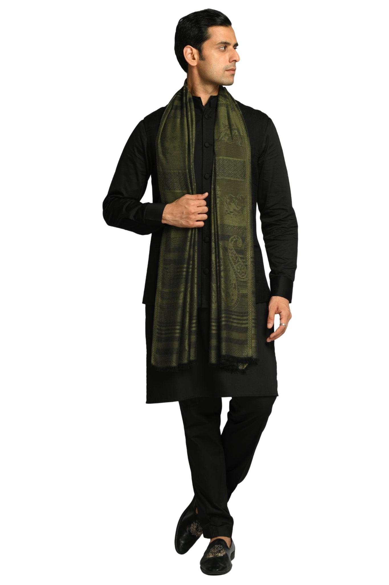 Taroob Signature Jamawar Silk Stole
