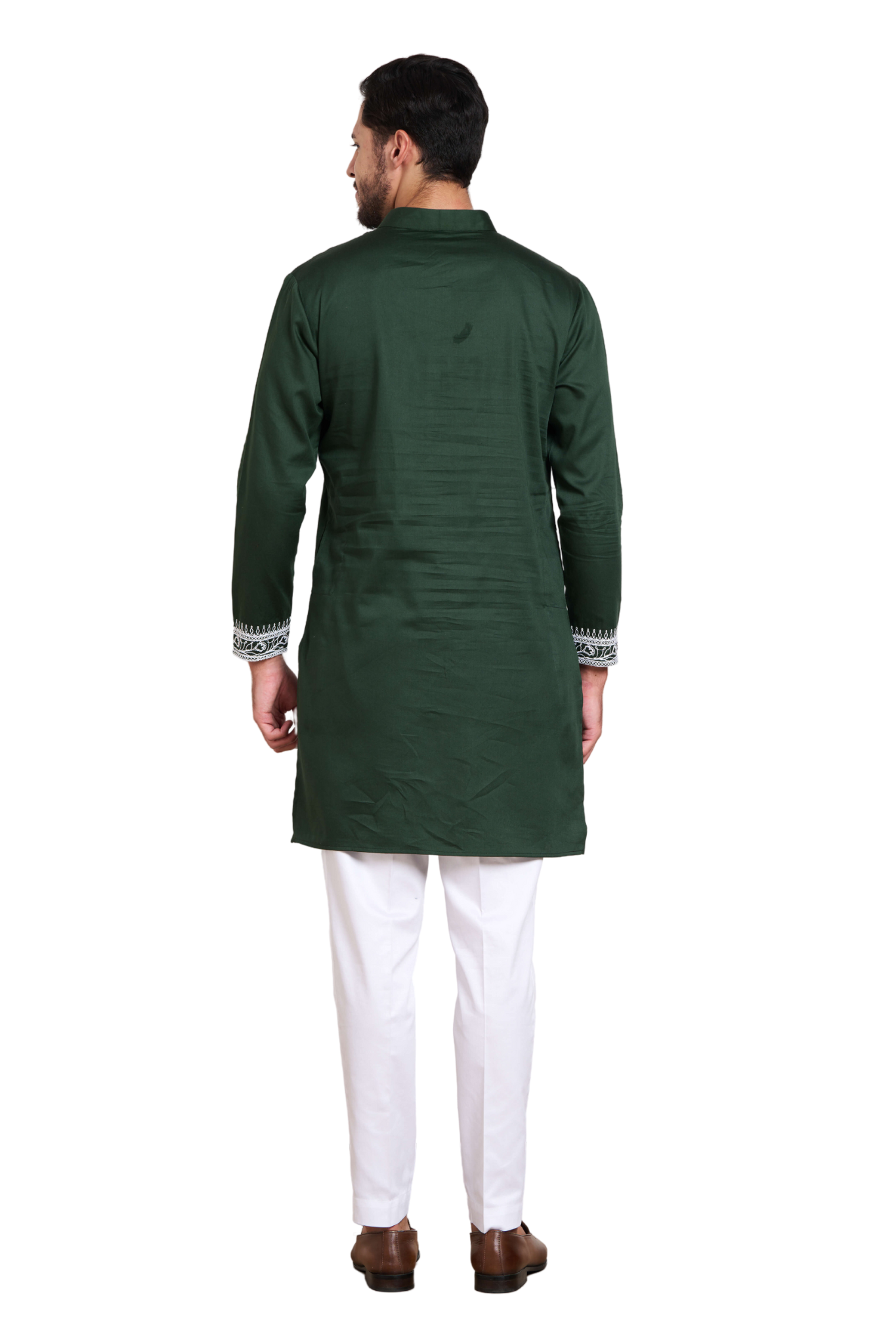 Taroob Dori Embroidered Silk Kurta Pajama Set