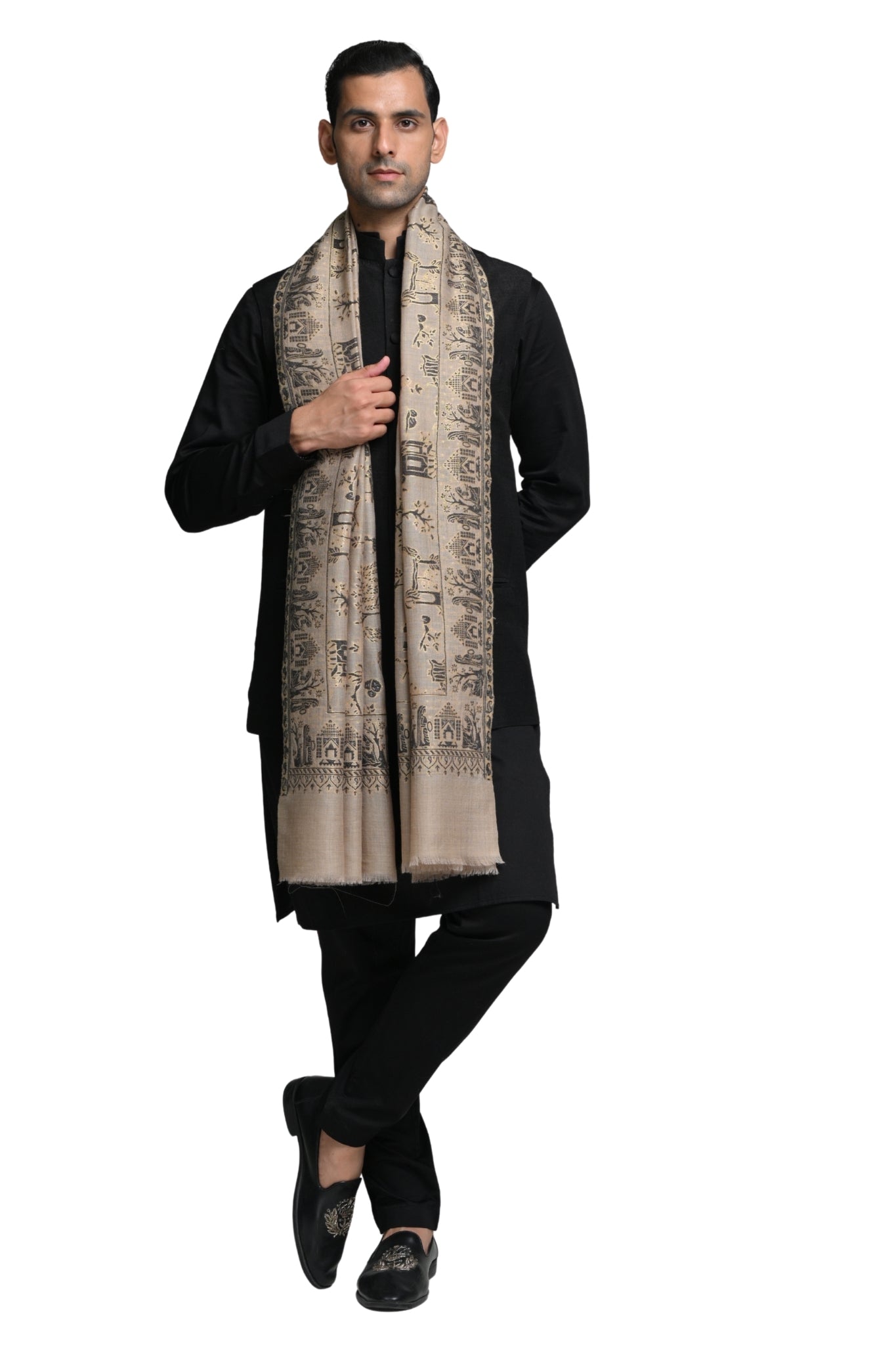 Taroob Mughal Heritage Kaani Stole