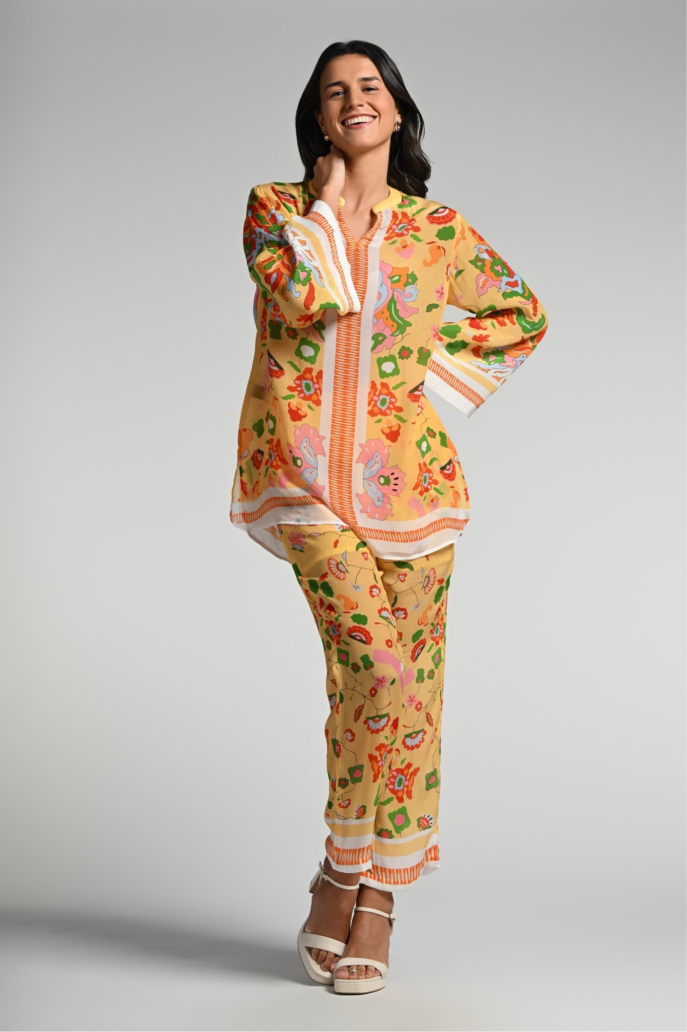 Taroob Floral Utopia Tunic Set