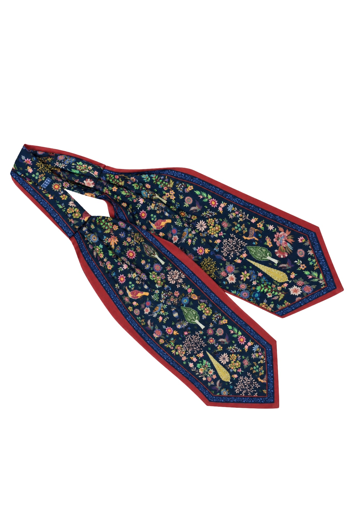 Taroob Premium Silk Satin Mughal Garden Cravat, Men’s Neck Tie
