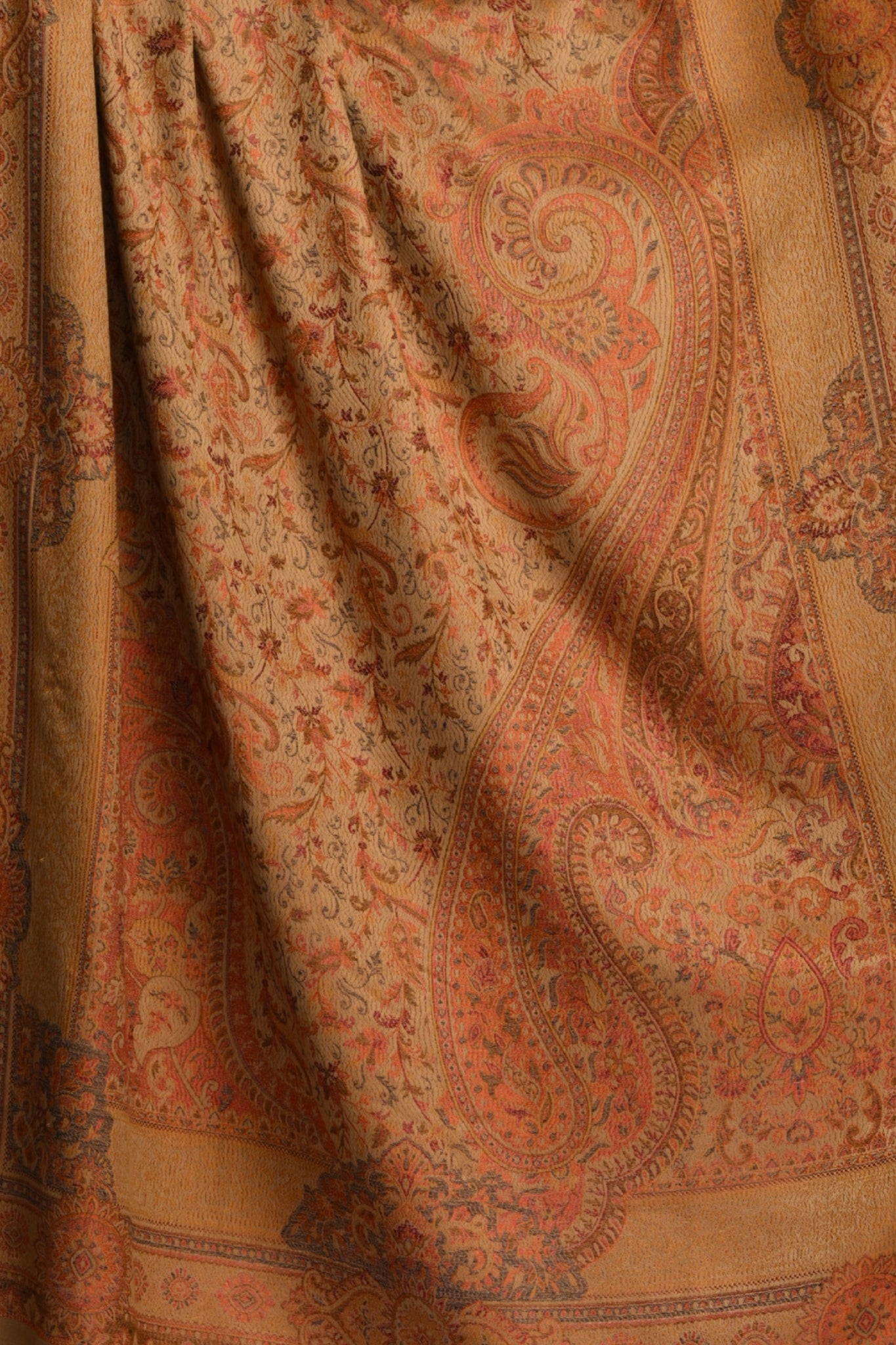 Taroob Faux Pashmina Antique Jamawar Shawl