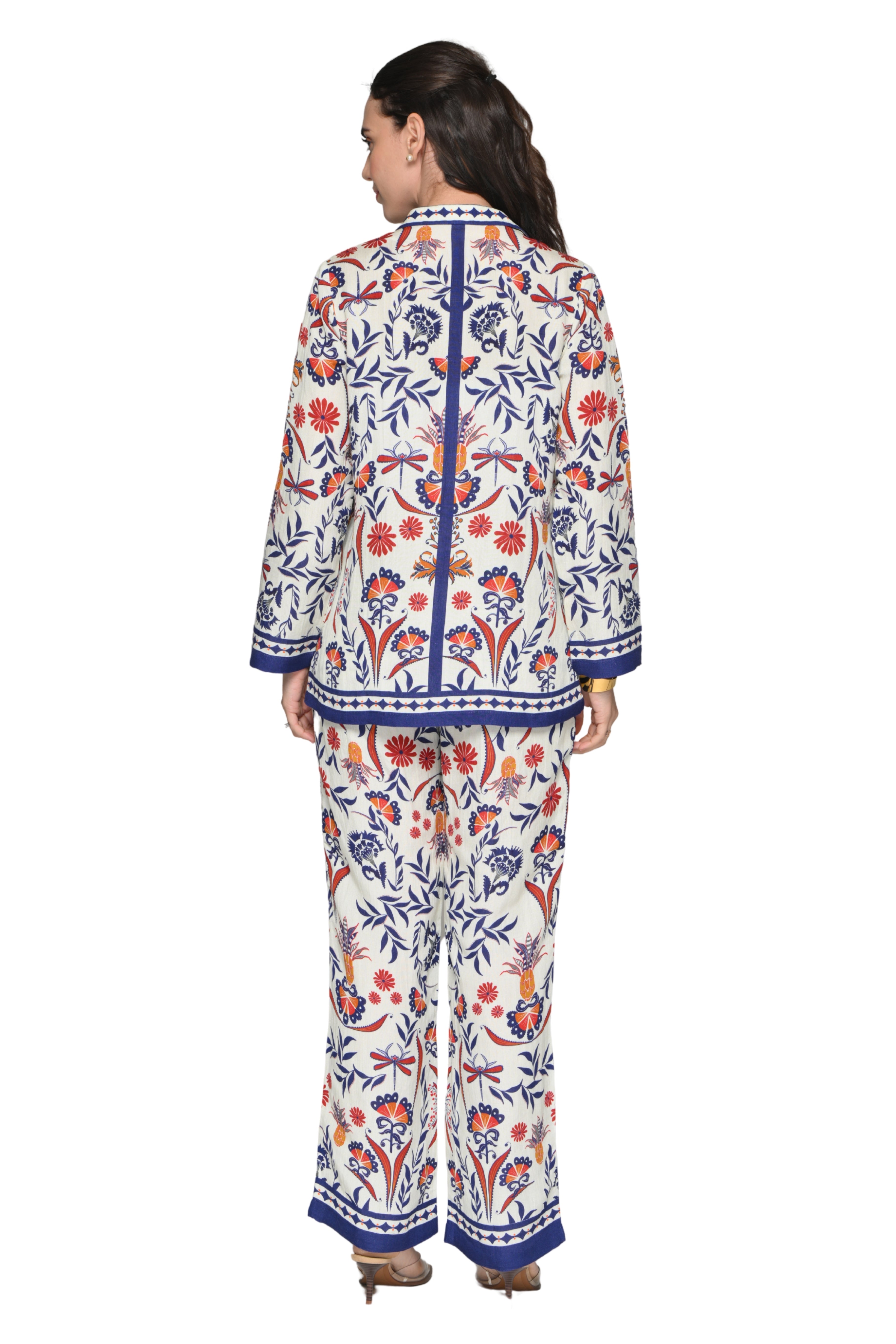 Taroob Blooming Dragonflies Linen Co-ord Set