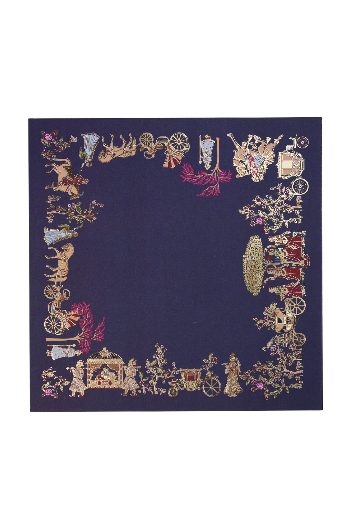 Taroob Gift Set of Wool Zari Stole & Silk Jamawar Stole