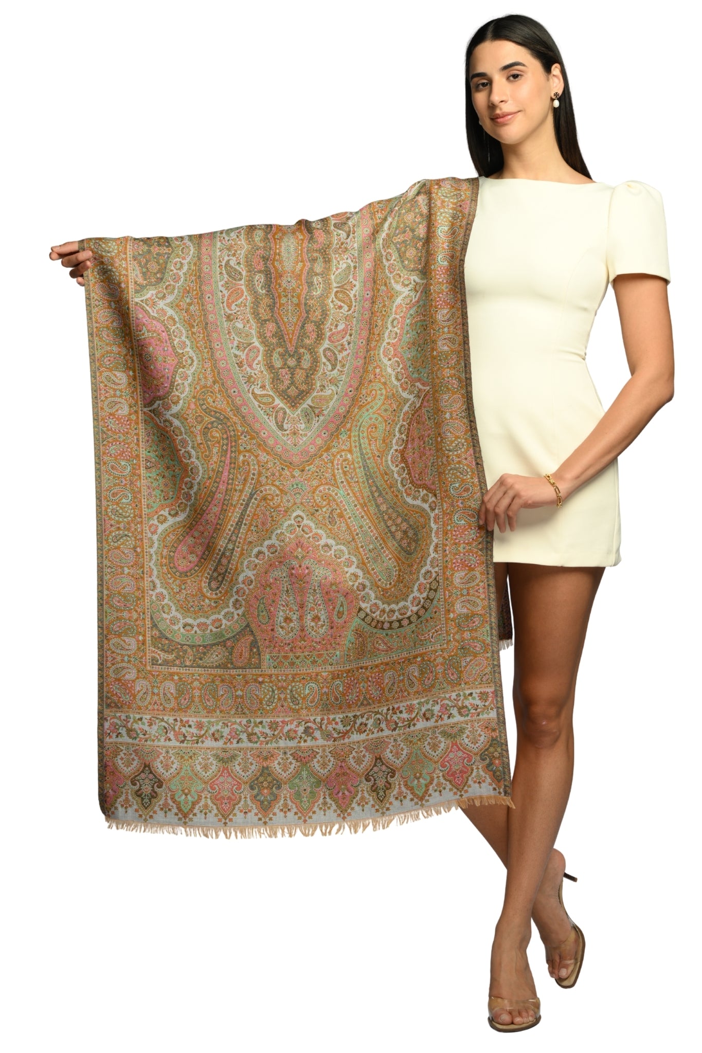 Taroob Timeless Kashmiri Authentic  Jamawar Stole