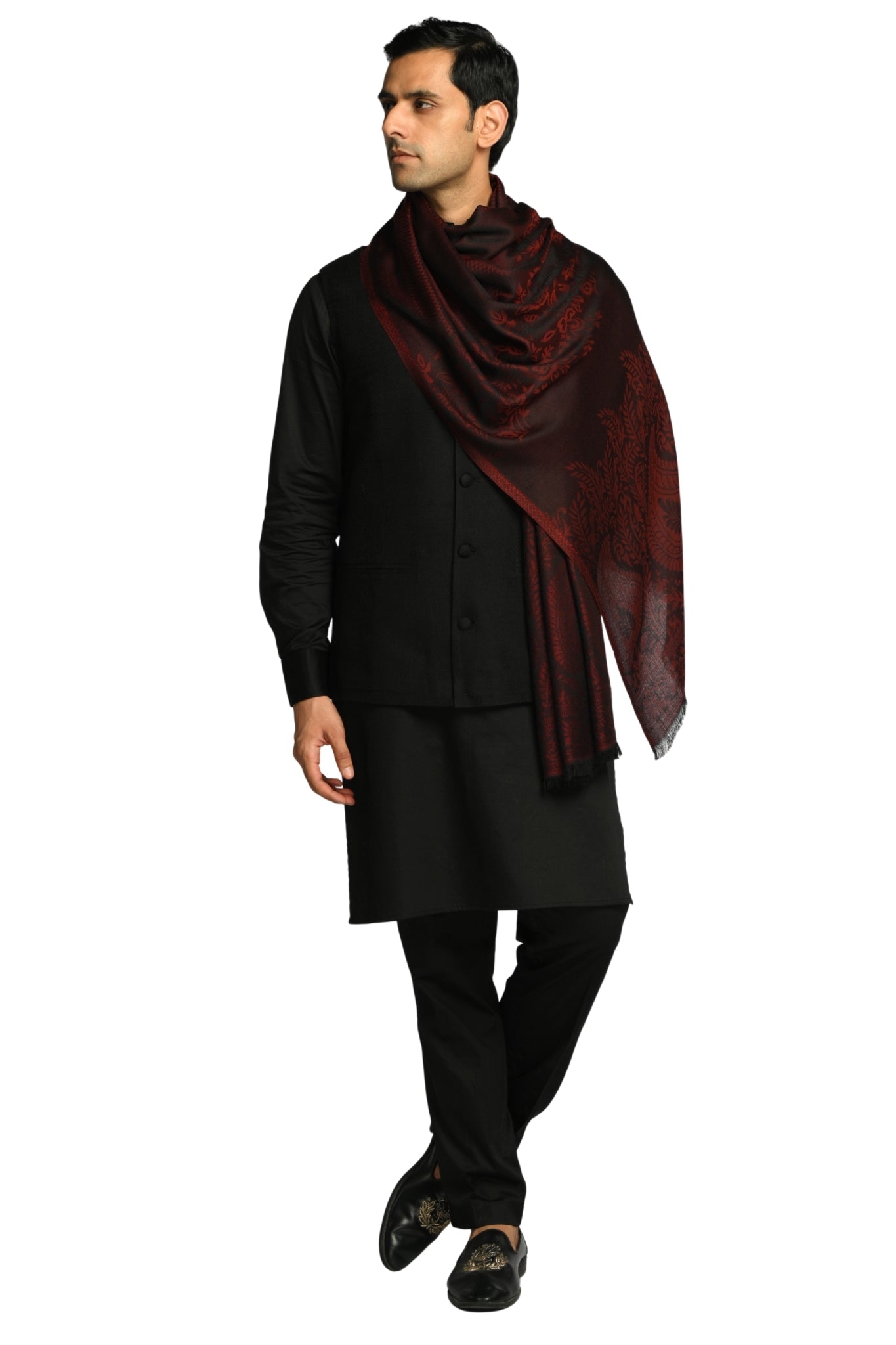 Taroob Heritage Silk Modal Jamawar Stole