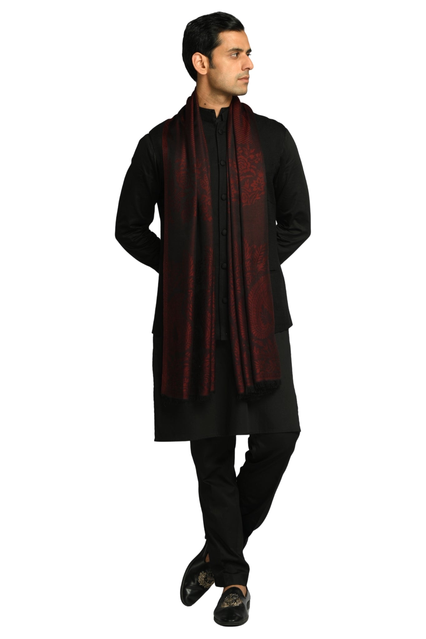 Taroob Heritage Silk Modal Jamawar Stole