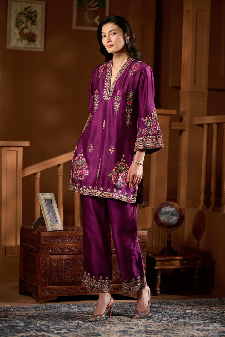 Taroob Chand Bagh Hand Embellished Kurta Set