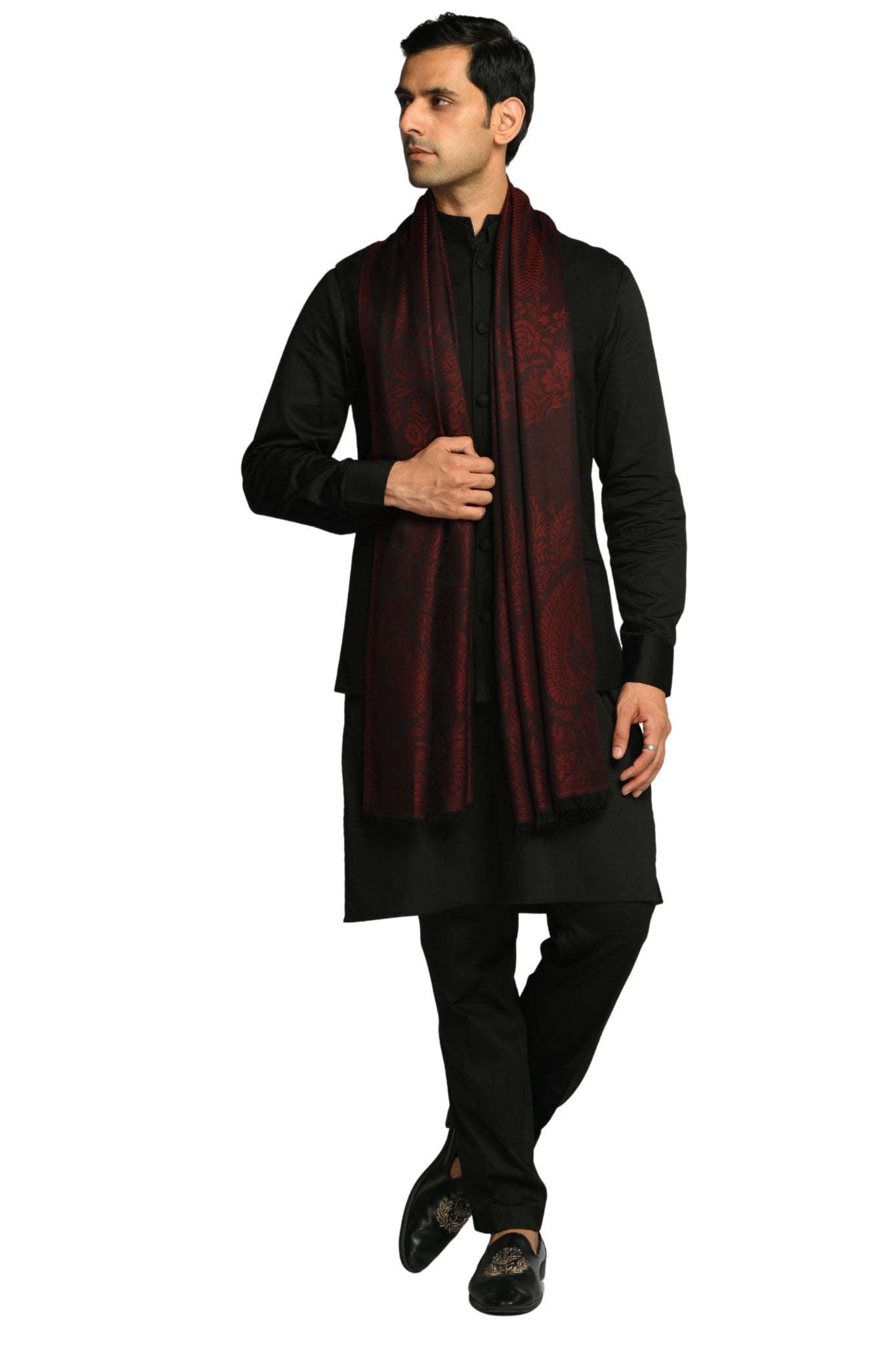 Taroob Heritage Silk Modal Jamawar Stole