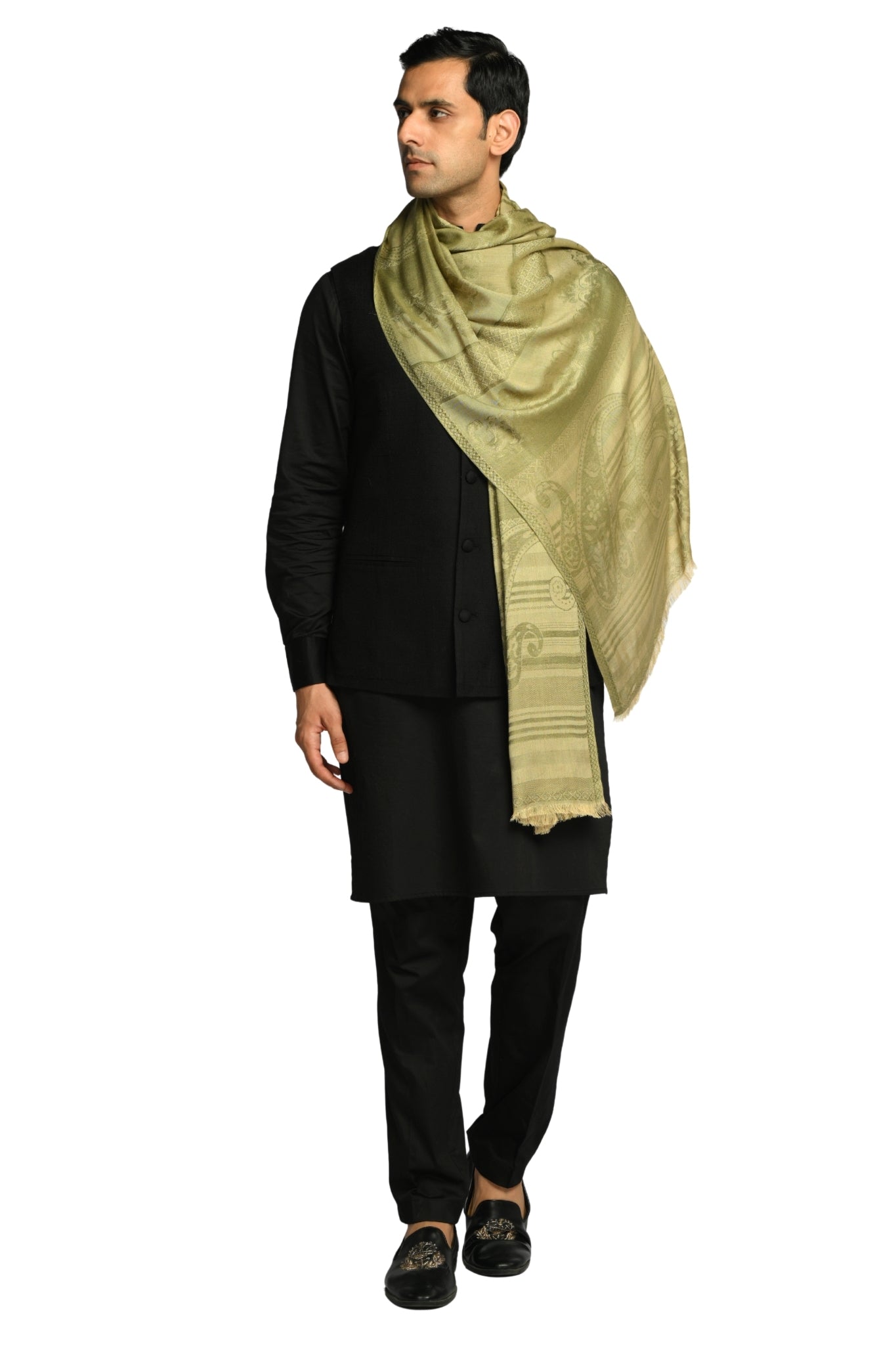 Taroob Signature Jamawar Silk Stole