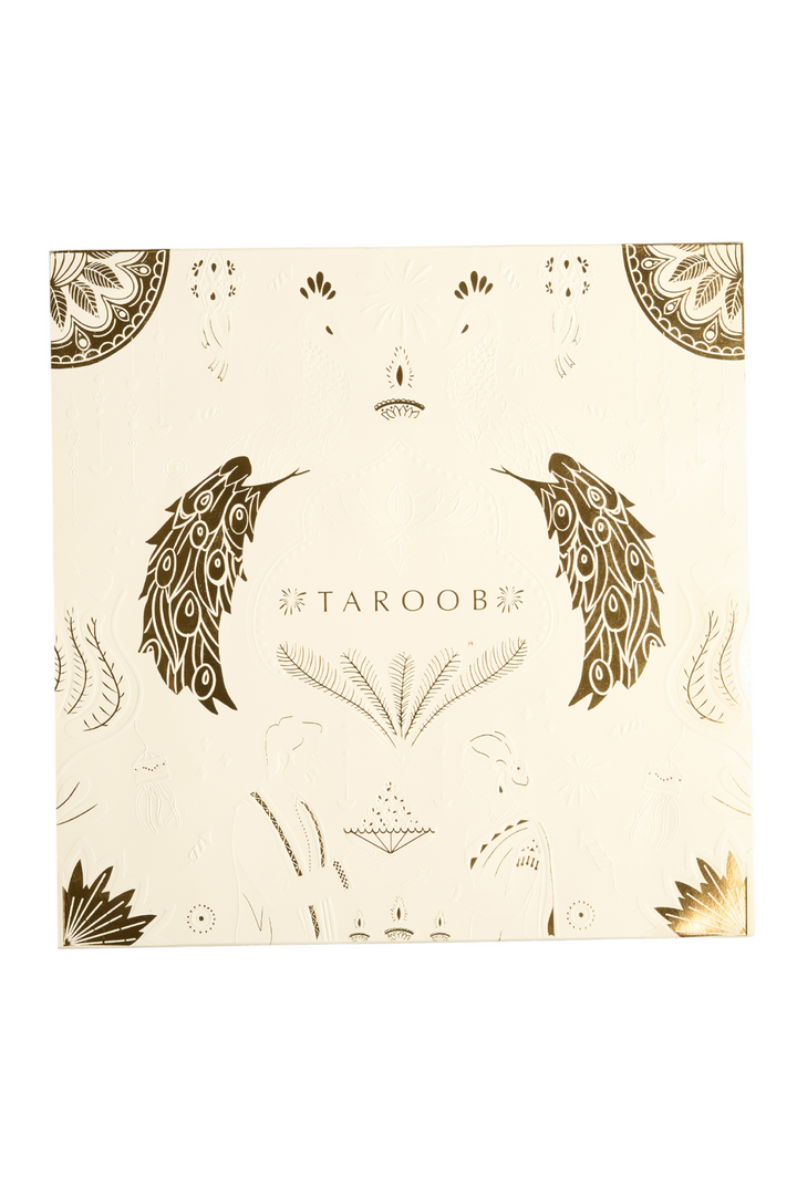 Taroob Couple Gift Set of Zari Stole for Him & Kalamkari Stole for Her