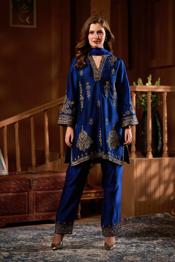 Taroob Chand Bagh Hand Embellished Kurta Set