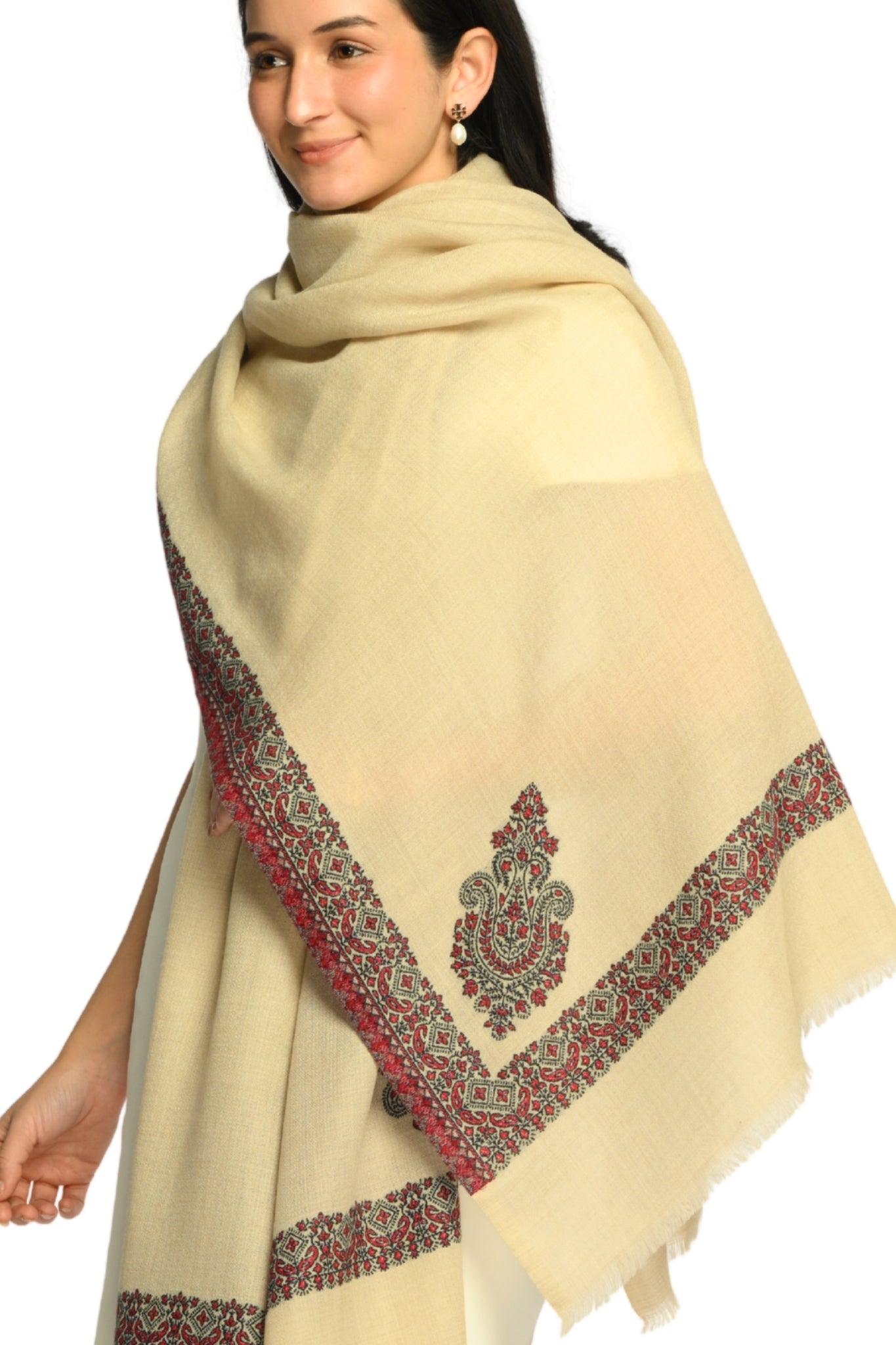 Taroob Heirloom Kaani Border Shawl
