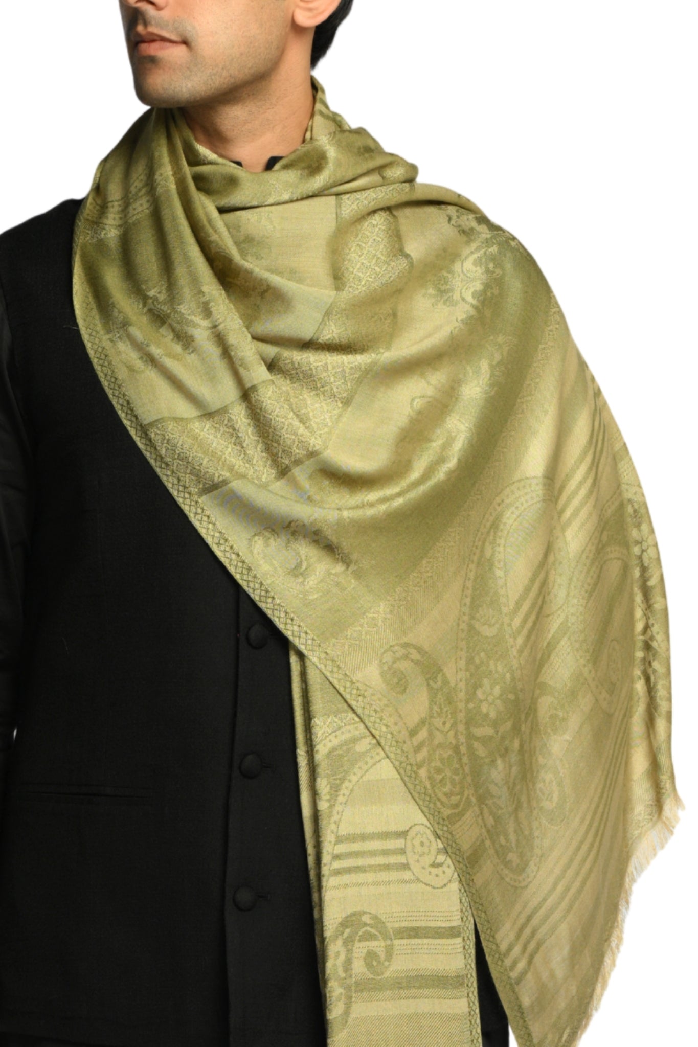Taroob Signature Jamawar Silk Stole