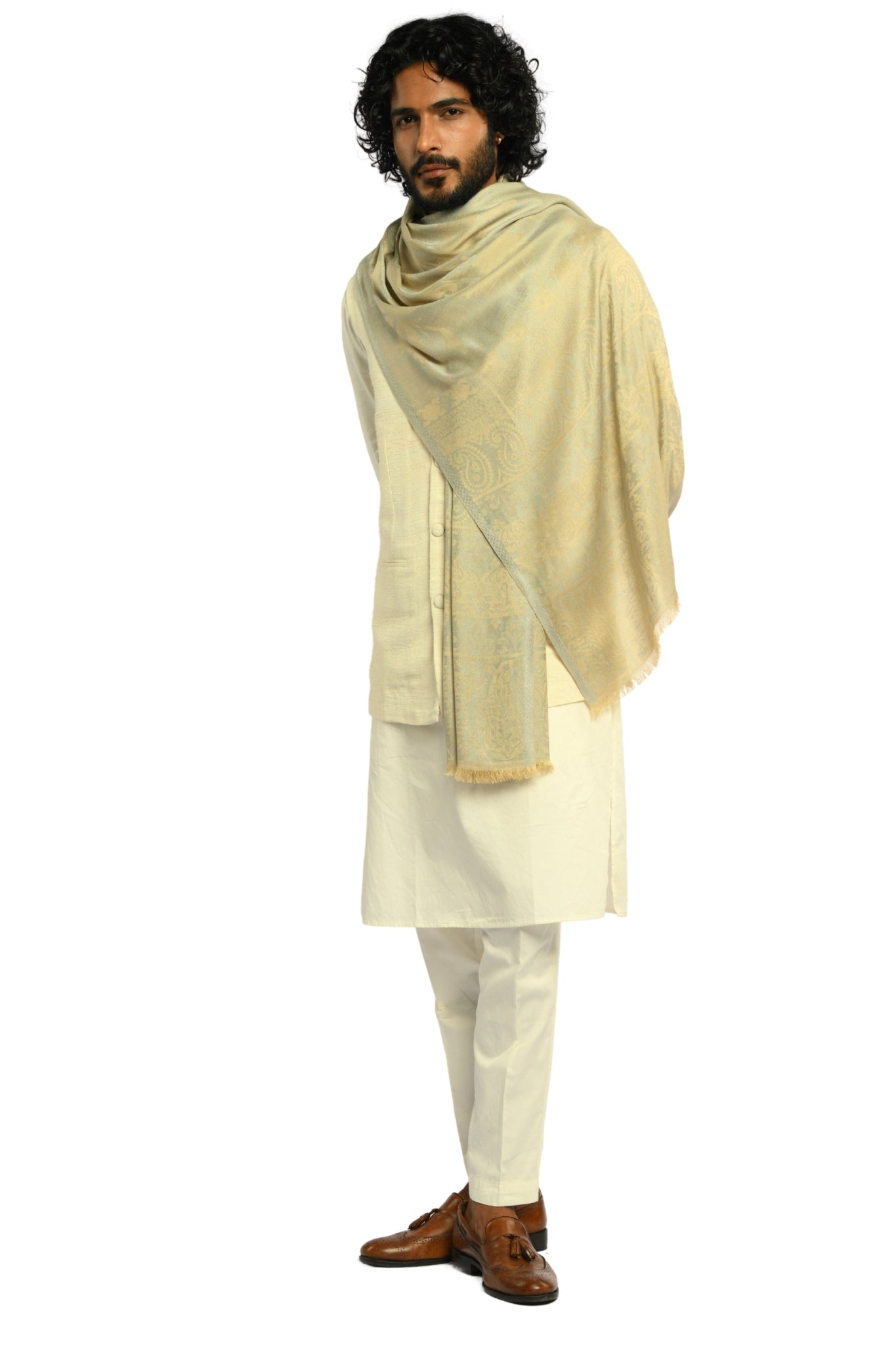 Taroob Heritage Silk Modal Jamawar Stole
