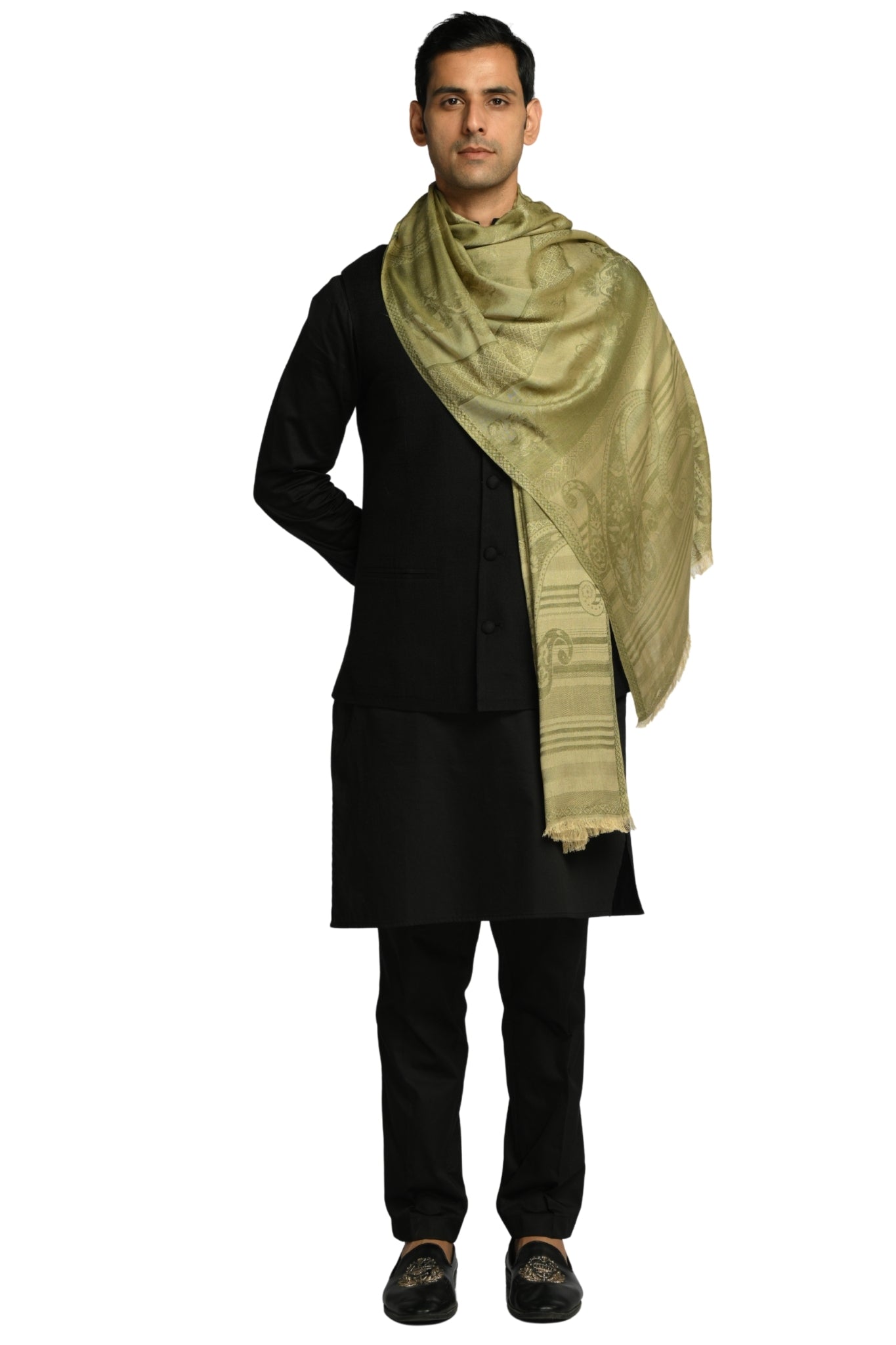 Taroob Signature Jamawar Silk Stole