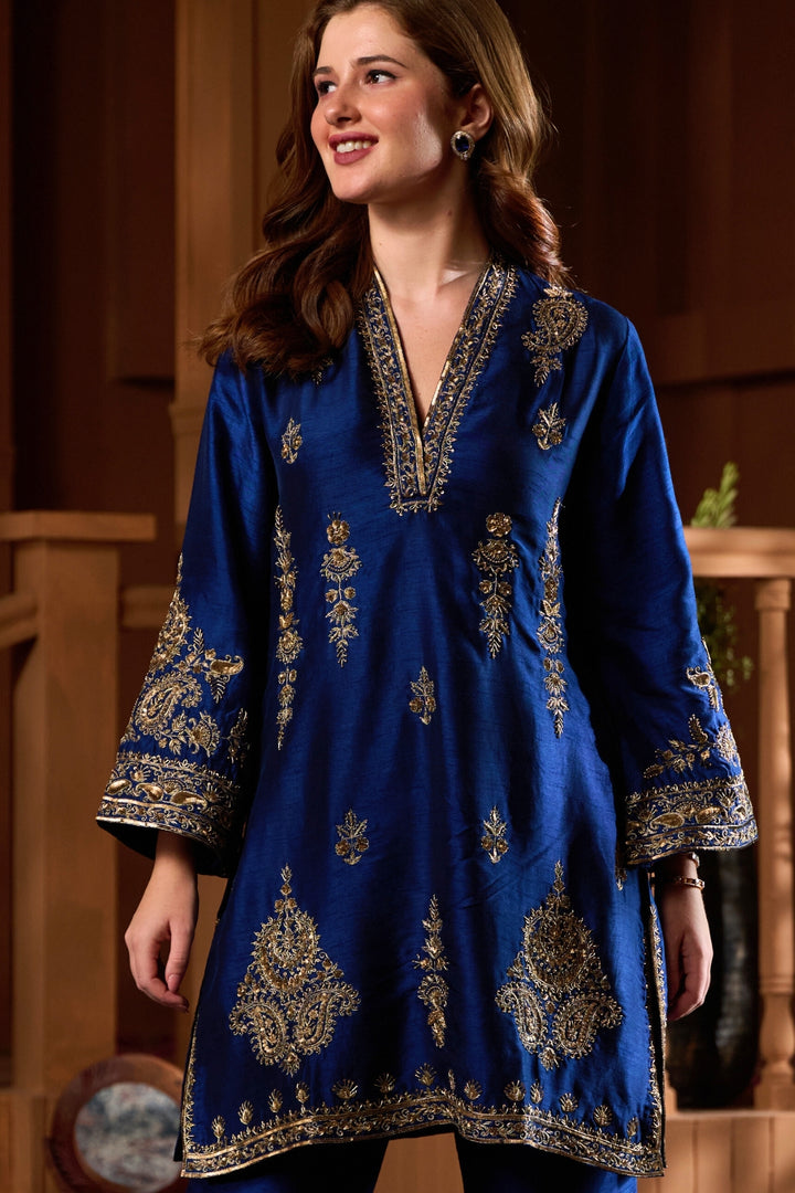 Taroob Chand Bagh Hand Embellished Kurta Set