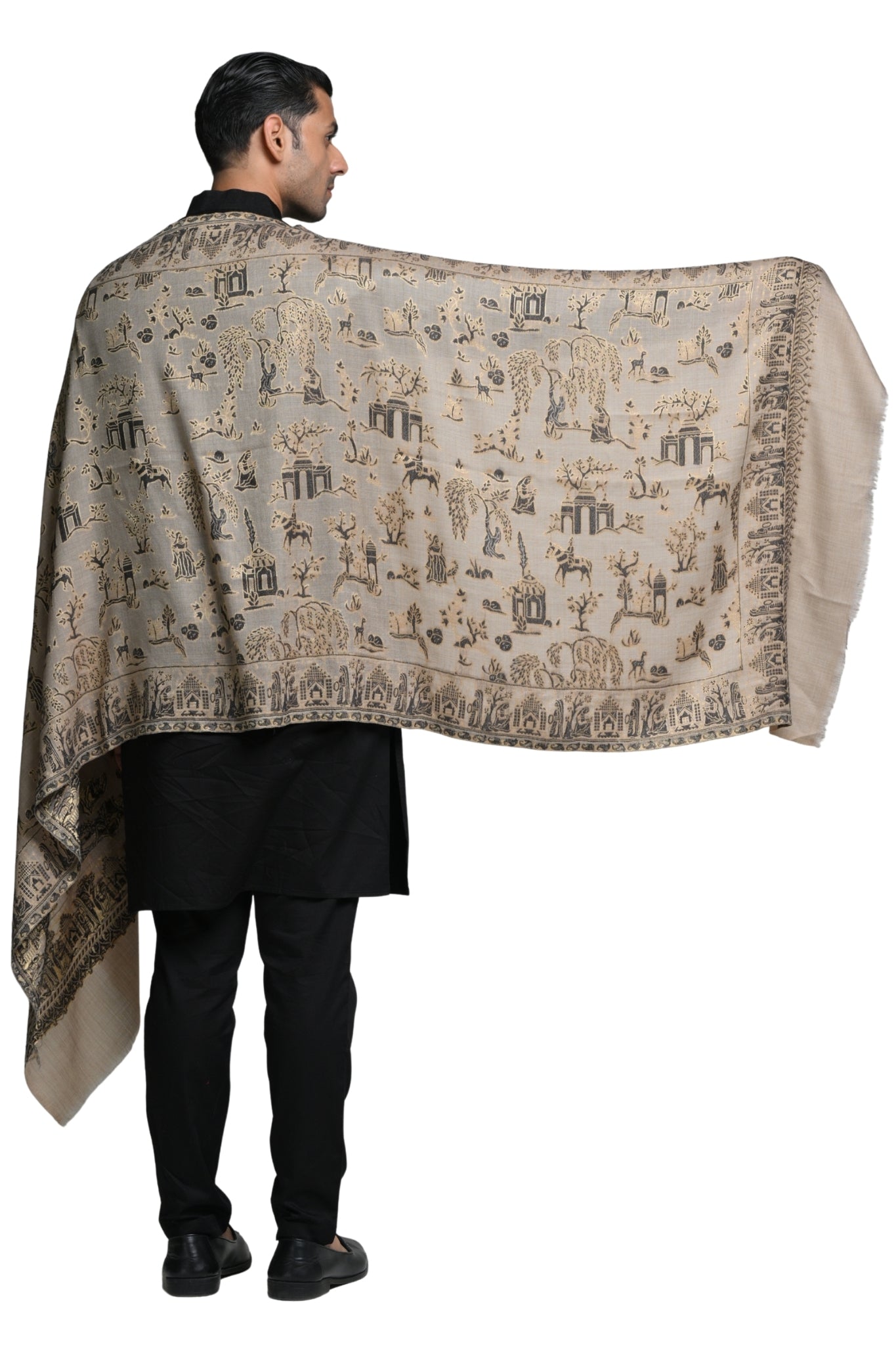 Taroob Mughal Heritage Kaani Stole