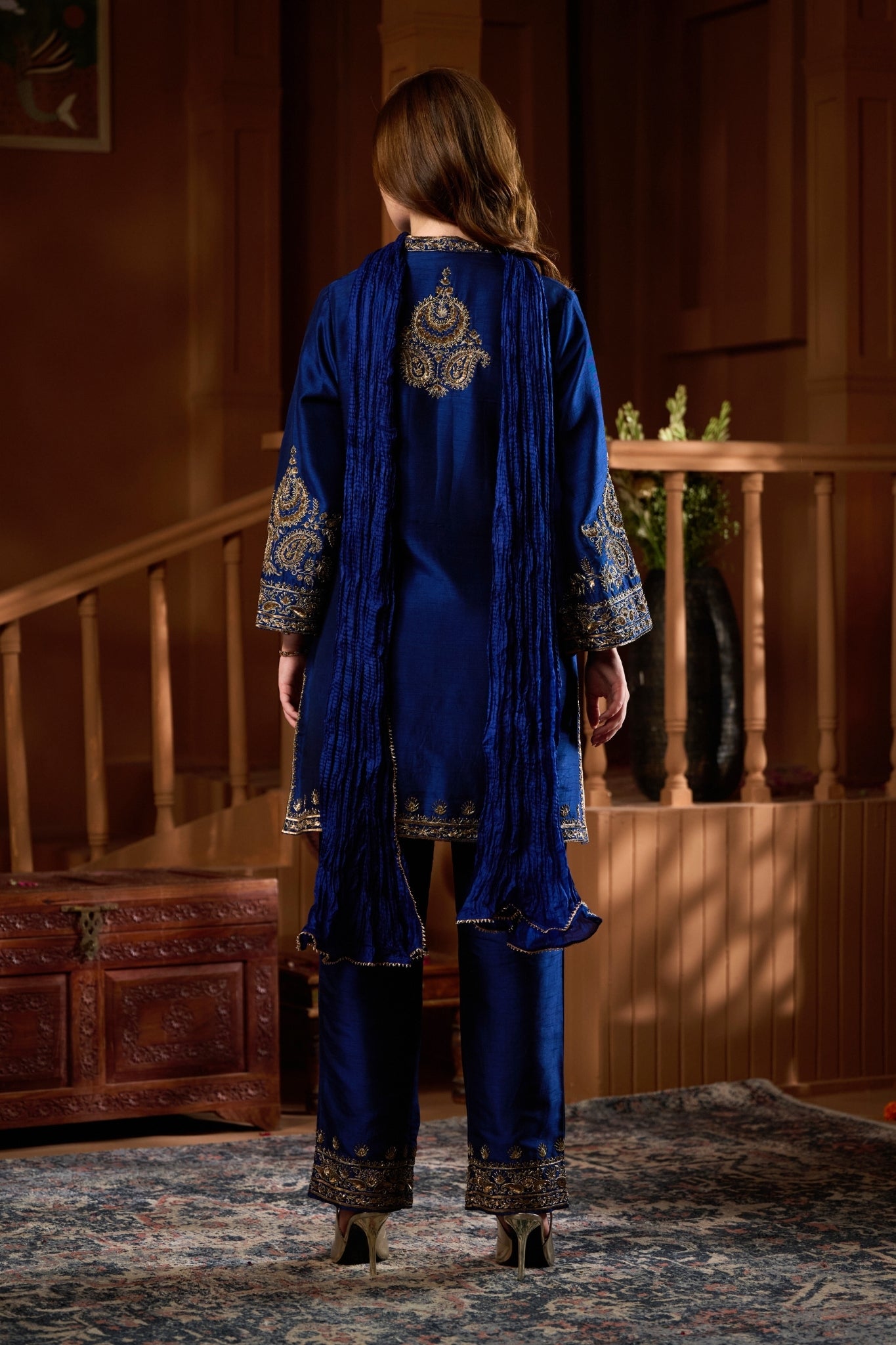 Taroob Chand Bagh Hand Embellished Kurta Set