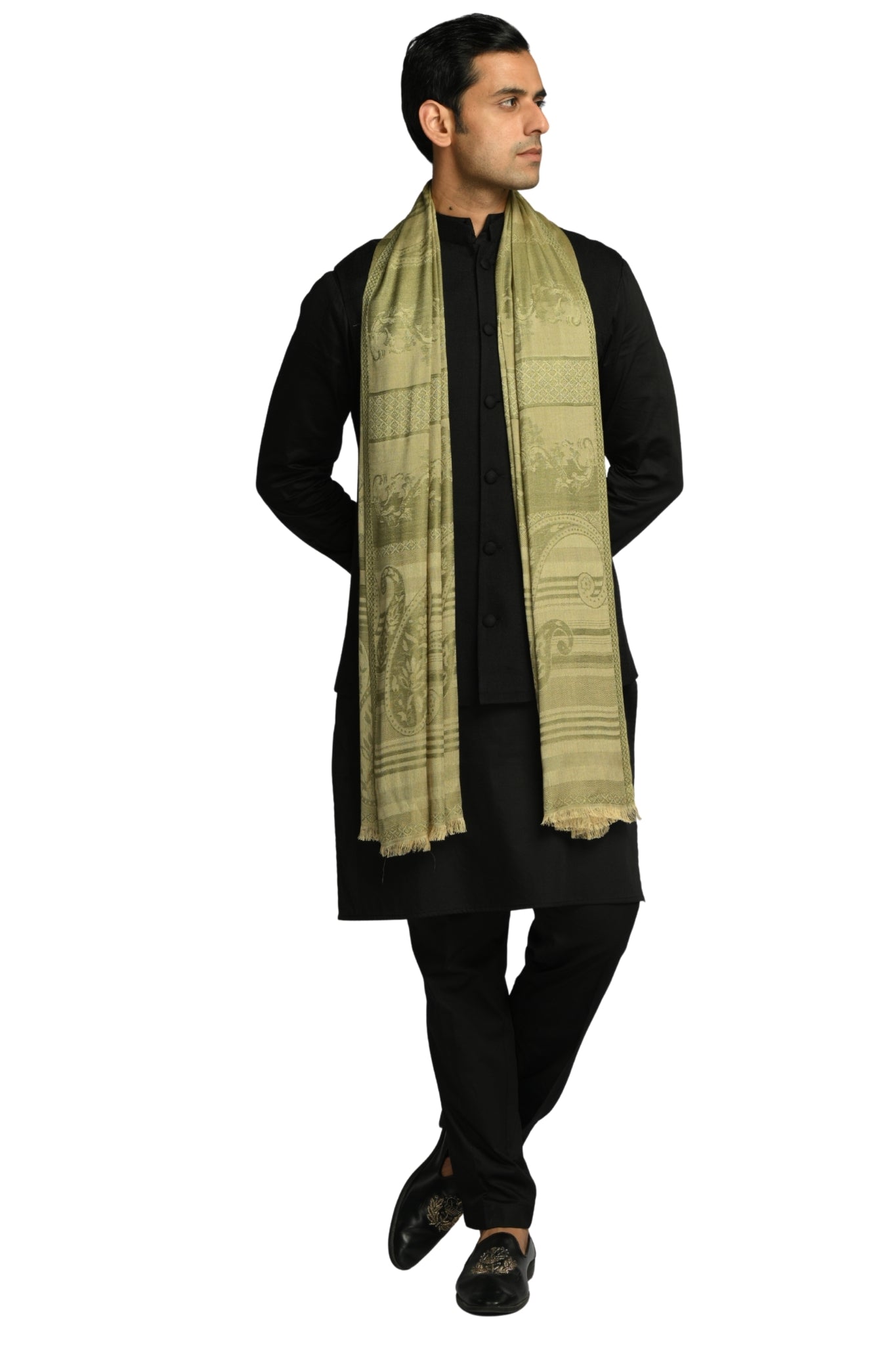 Taroob Signature Jamawar Silk Stole