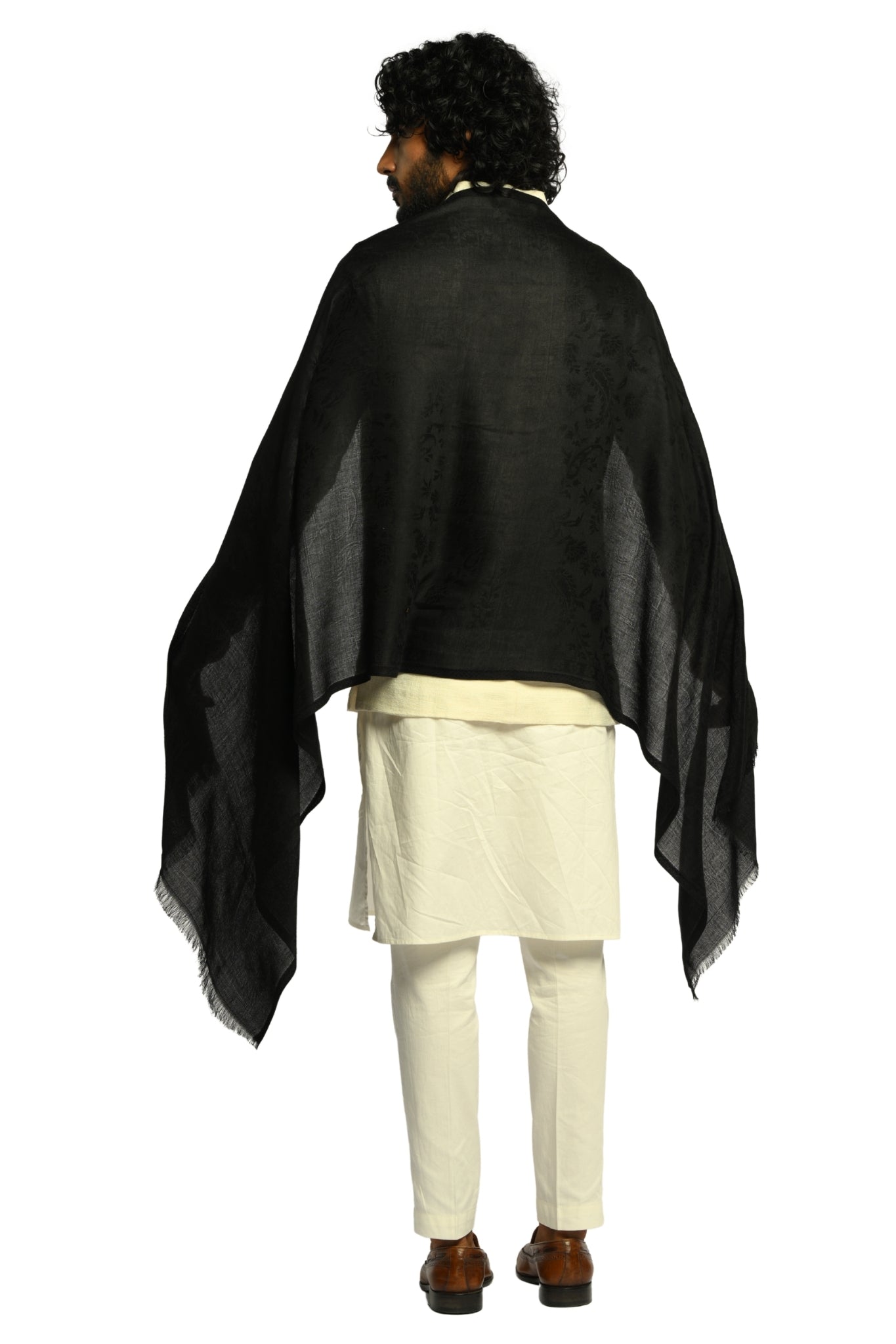 Taroob Fine Weave Silk Jamawar Stole