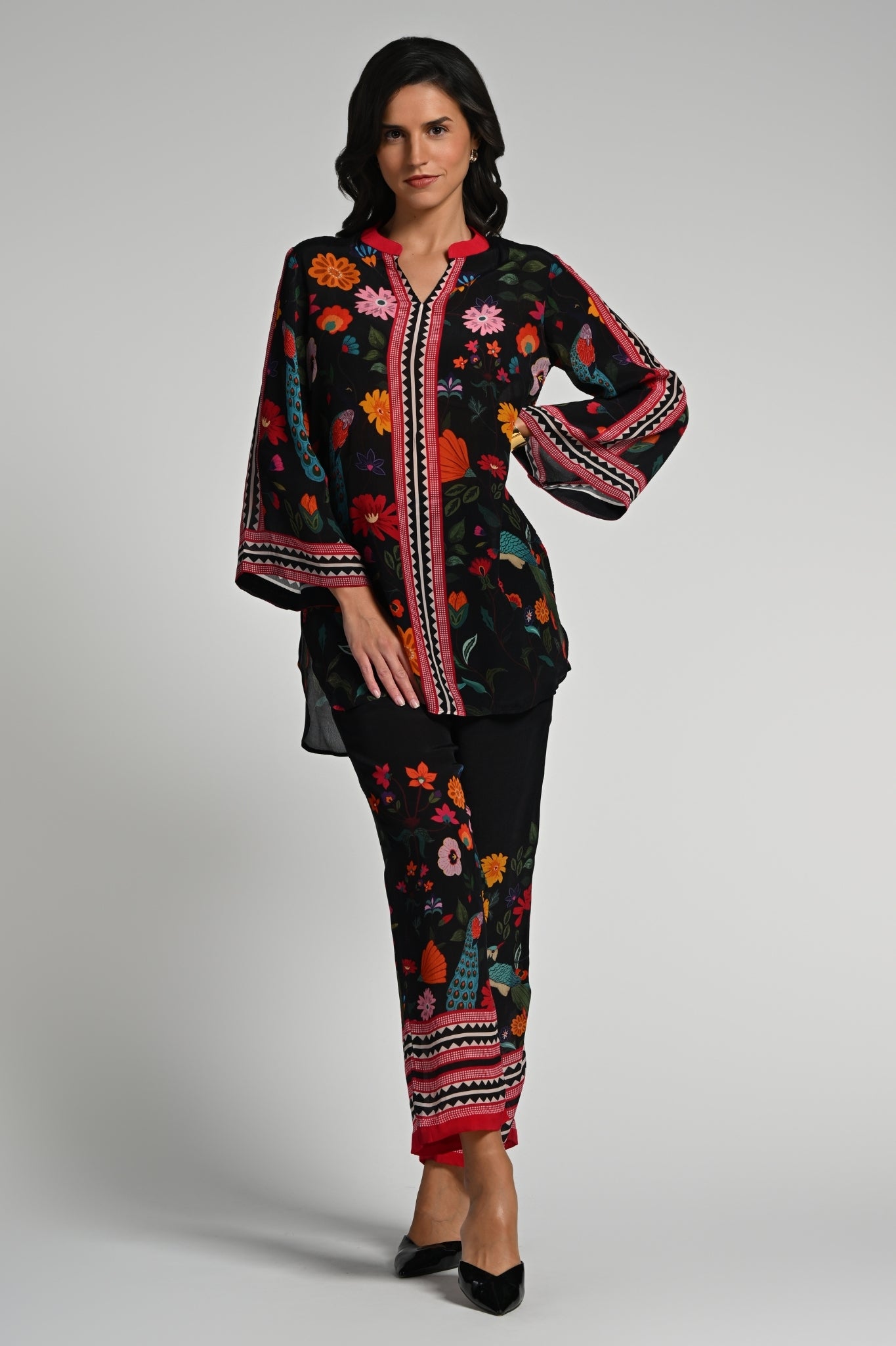 Bageecha Tunic Set – Women's Coords & Shirts – Styling view | Taroob