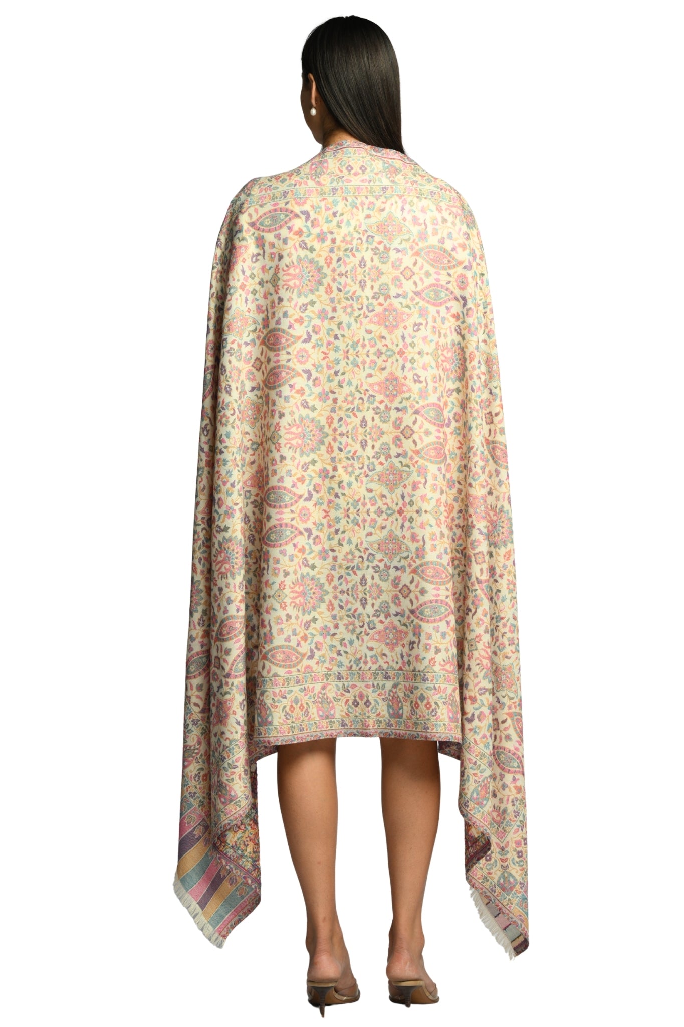 Taroob Faux Pashmina Antique Kaani Shawl