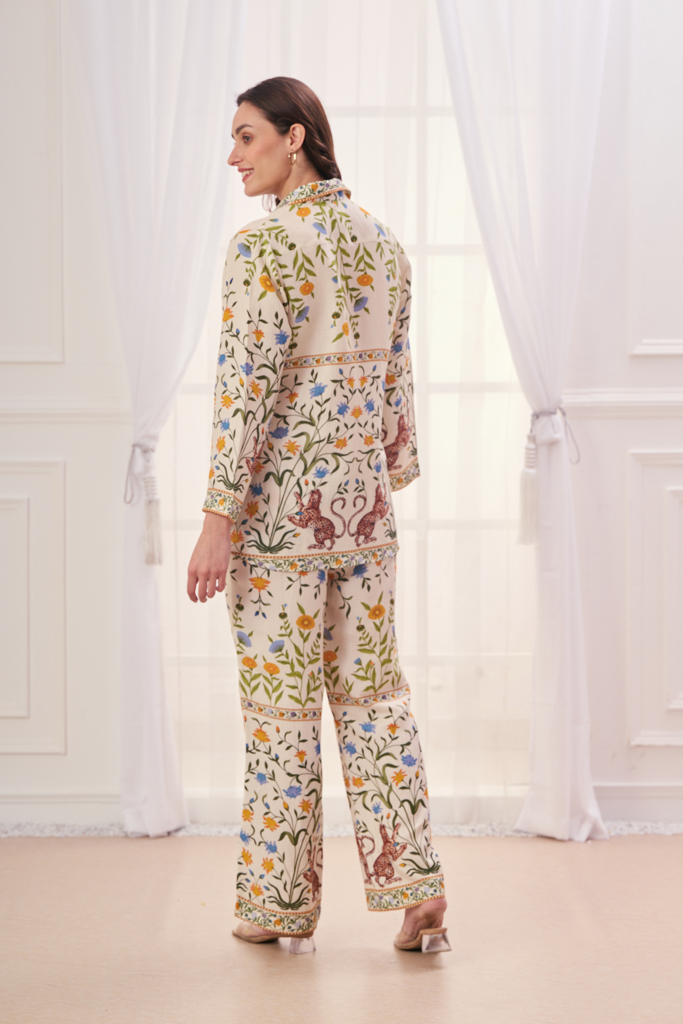 Taroob Linen Tiger Safari Co-ord Set