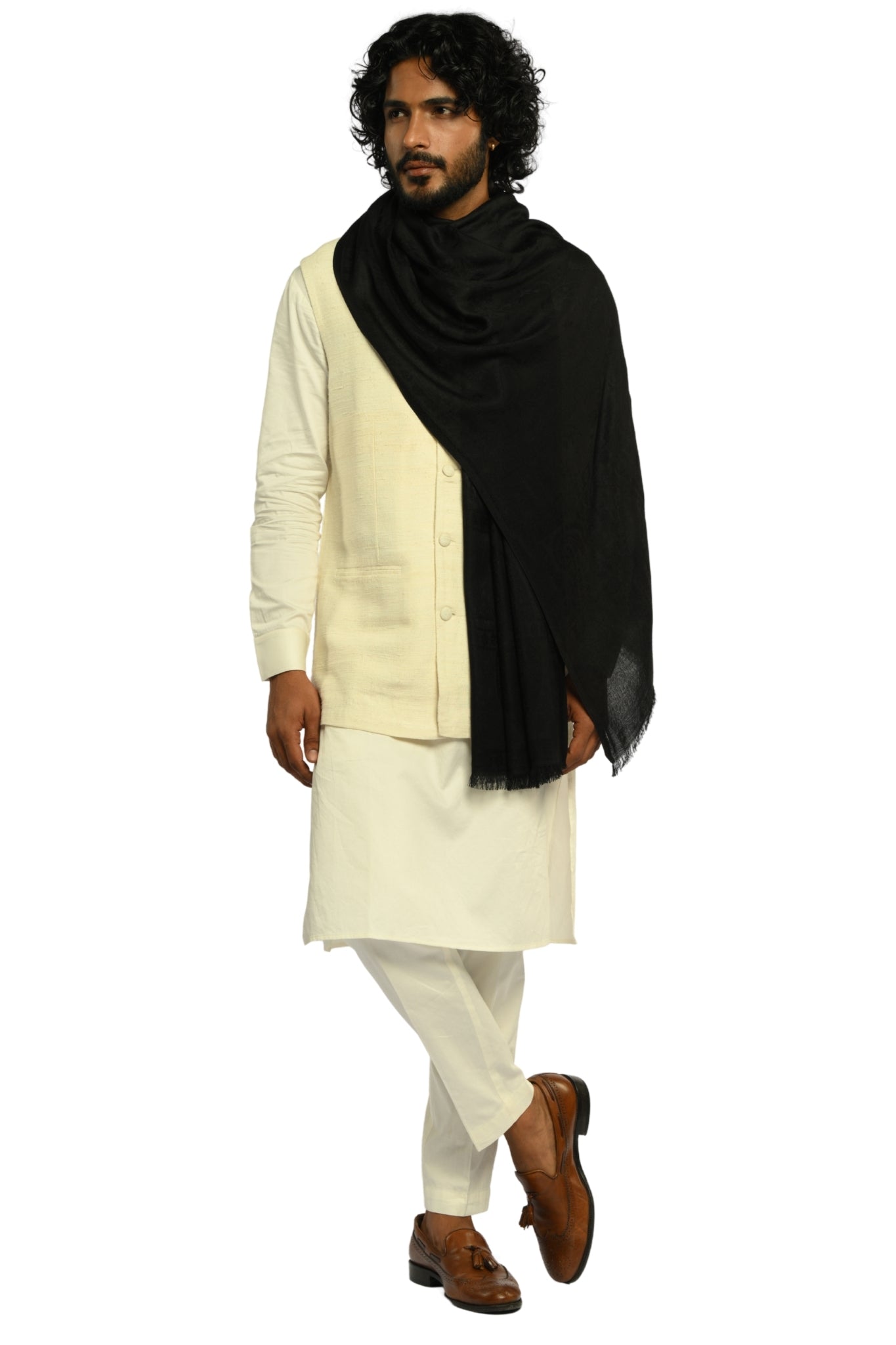Taroob Fine Weave Silk Jamawar Stole