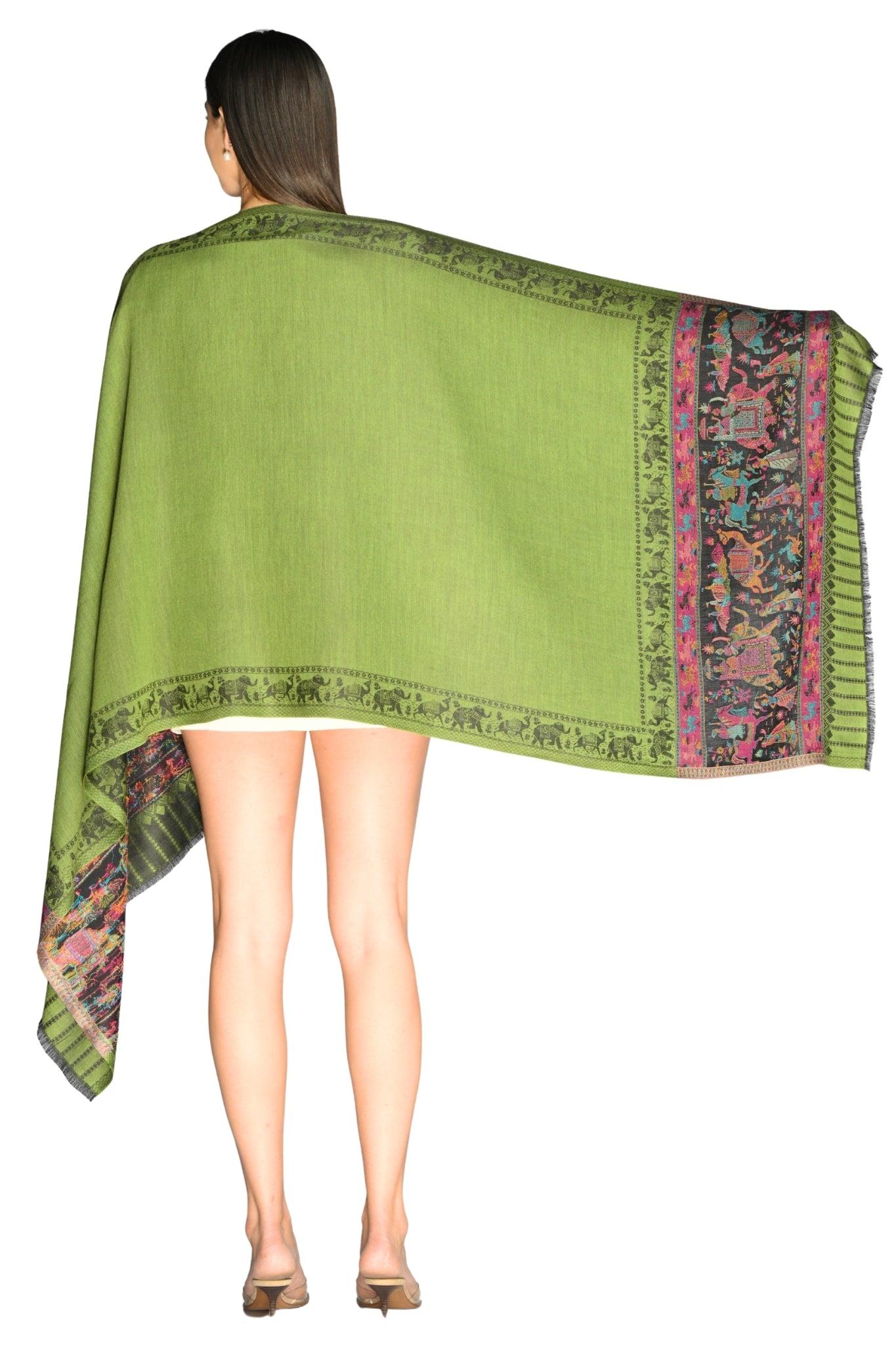 Taroob Darbar Kaani Border Silk Stole