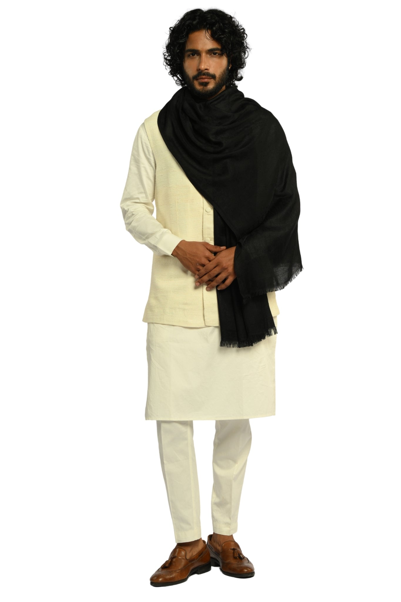 Taroob Fine Weave Silk Jamawar Stole