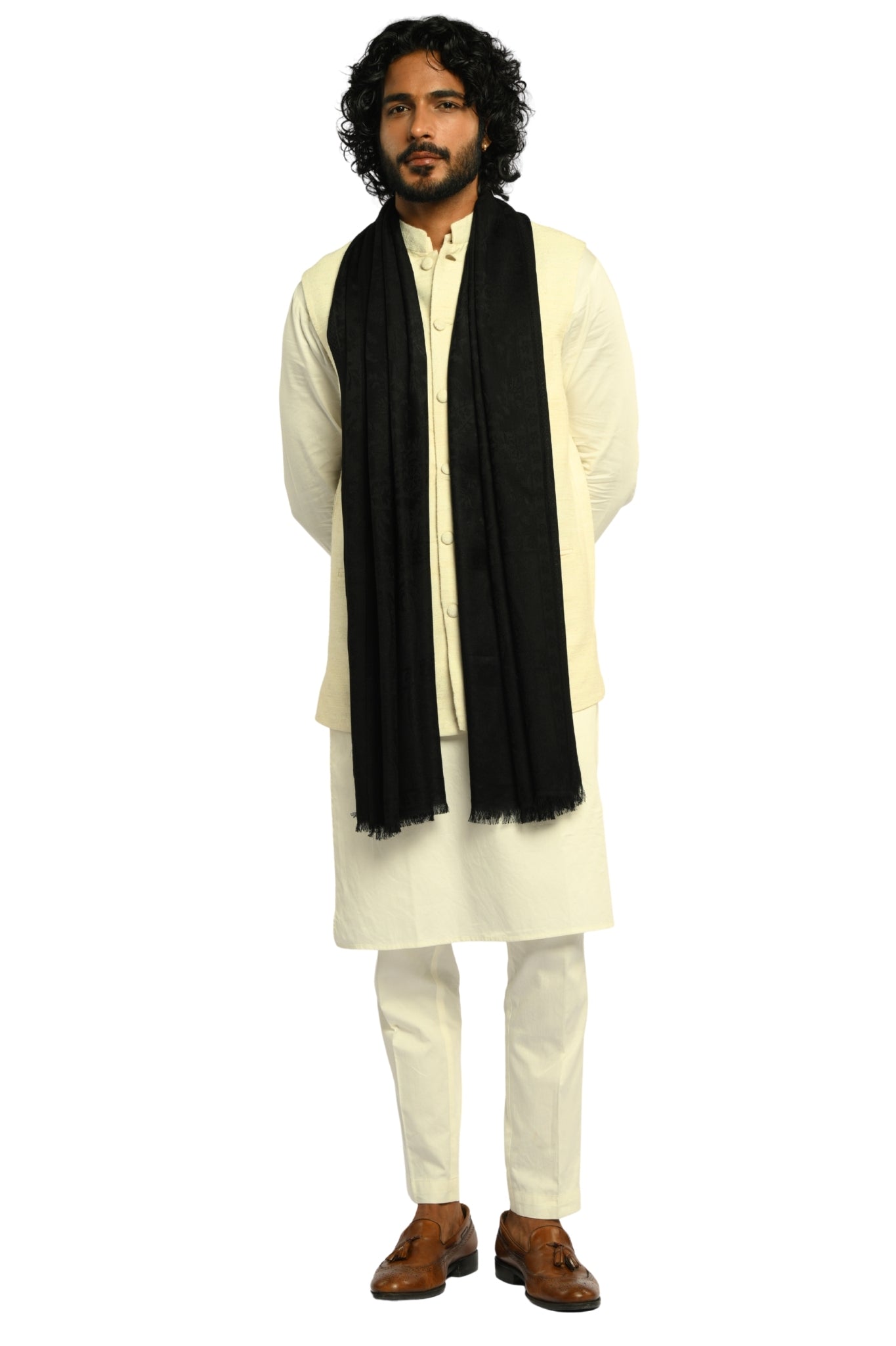 Taroob Fine Weave Silk Jamawar Stole