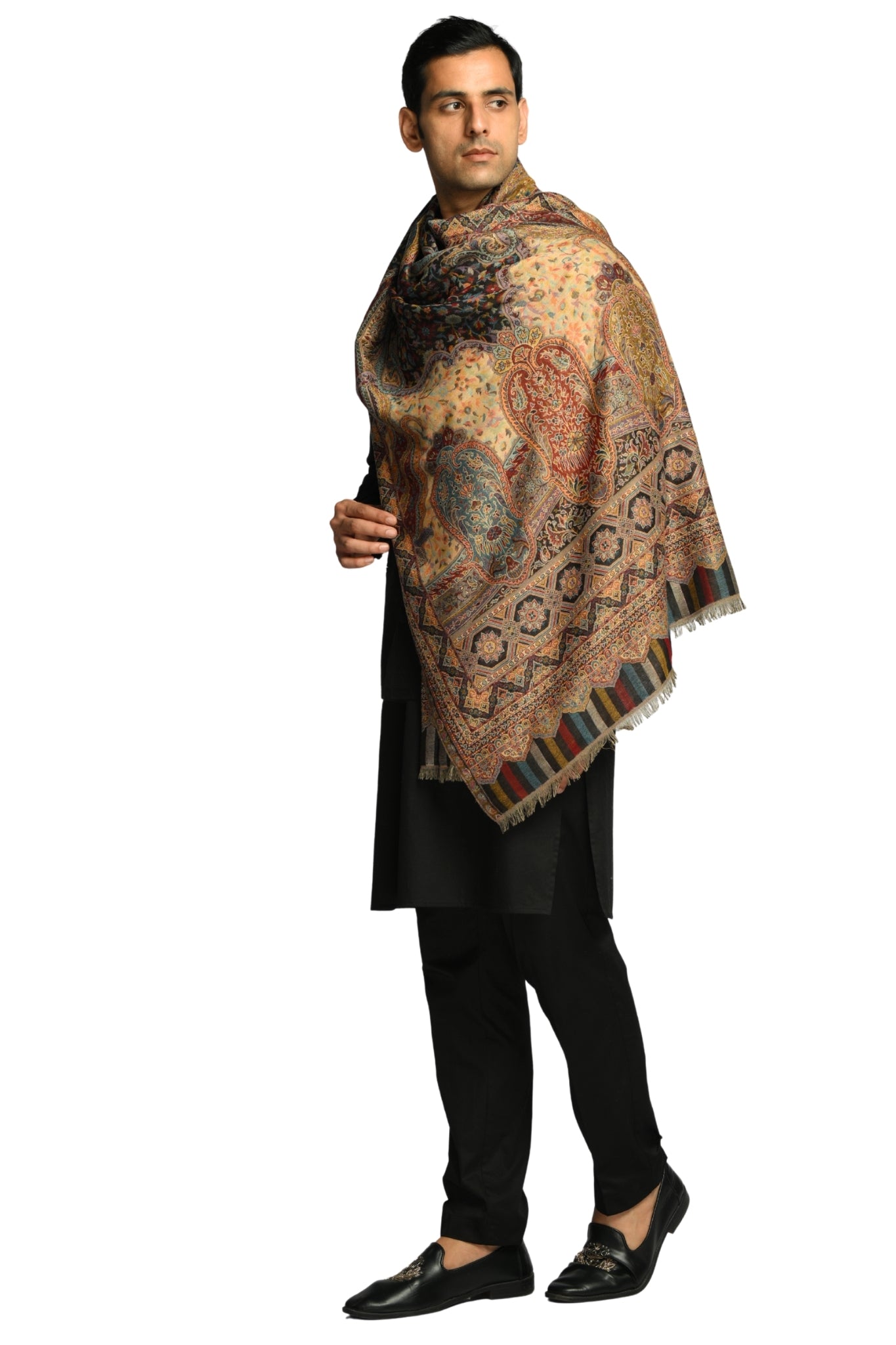 Taroob Timeless Kashmiri Authentic Jamawar Stole