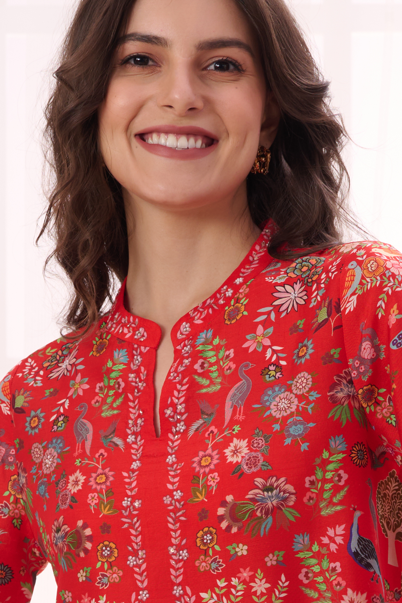 Taroob Silk Linen Safari Co-ord Set with Embroidered Highlights