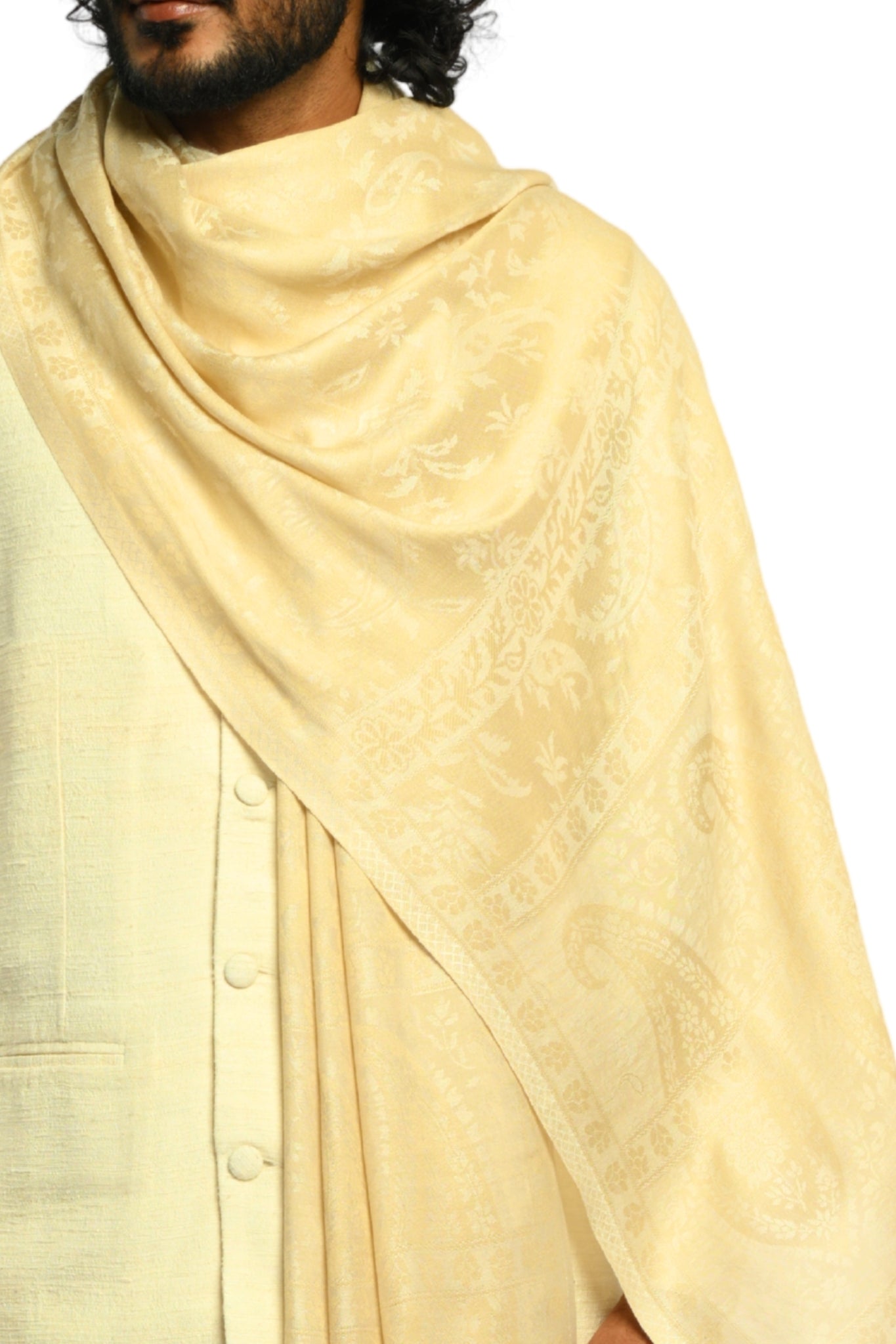 Taroob Fine Weave Silk Jamawar Stole