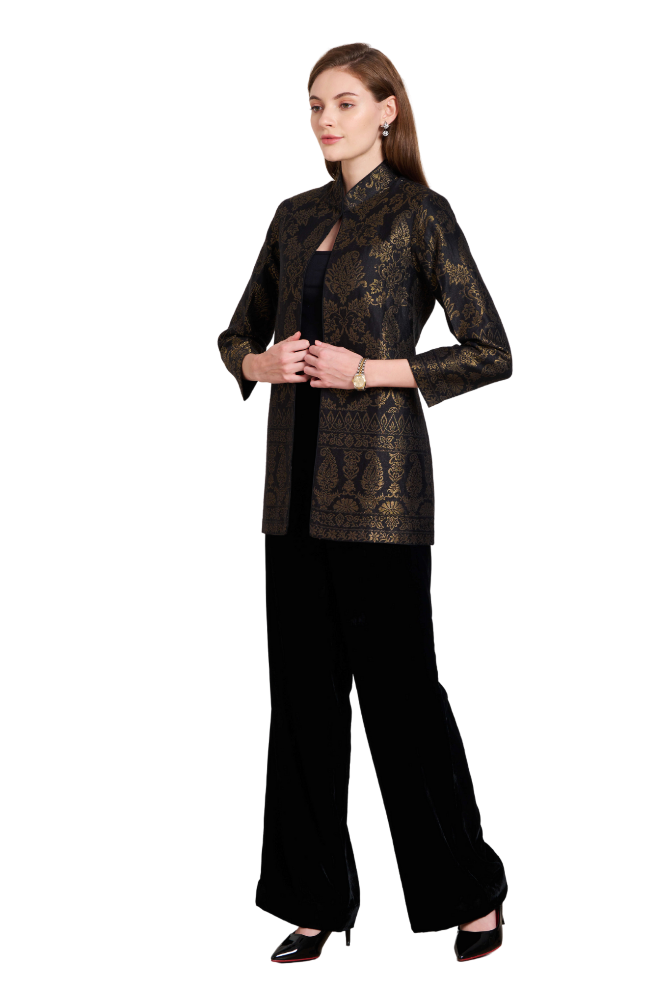 Taroob Silk Glitz Festive Blazer