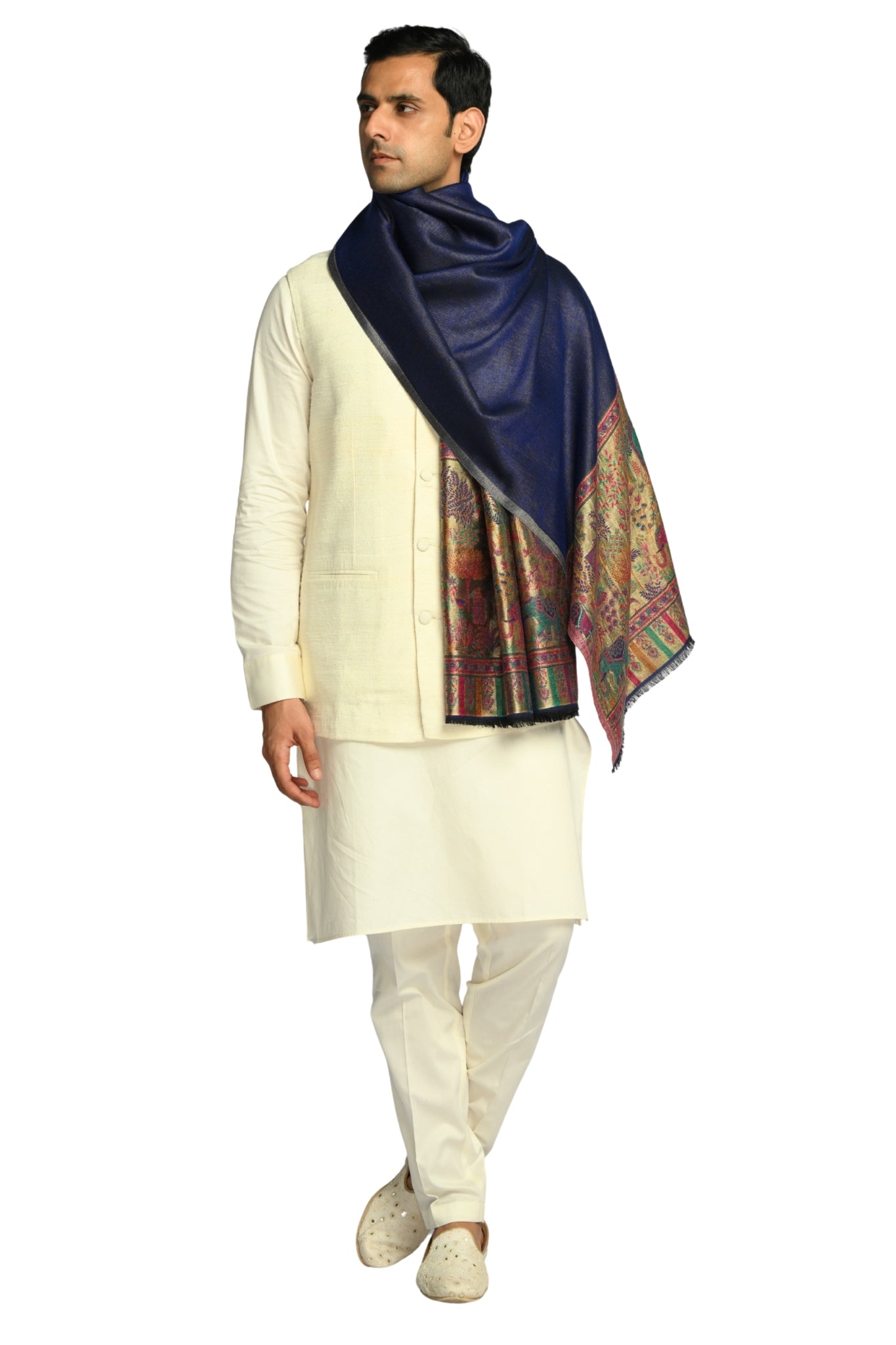 Taroob Mughal Tilla Border Stole
