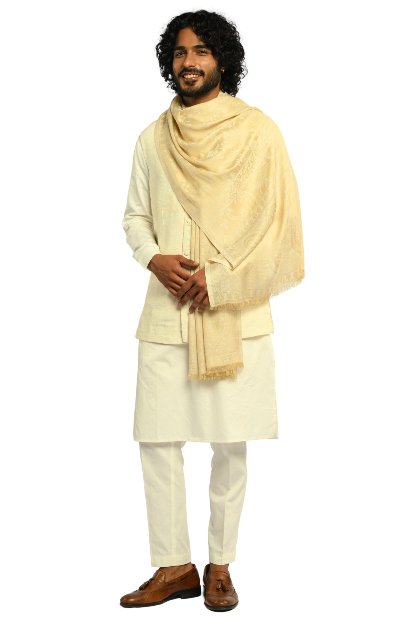 Taroob Fine Weave Silk Jamawar Stole