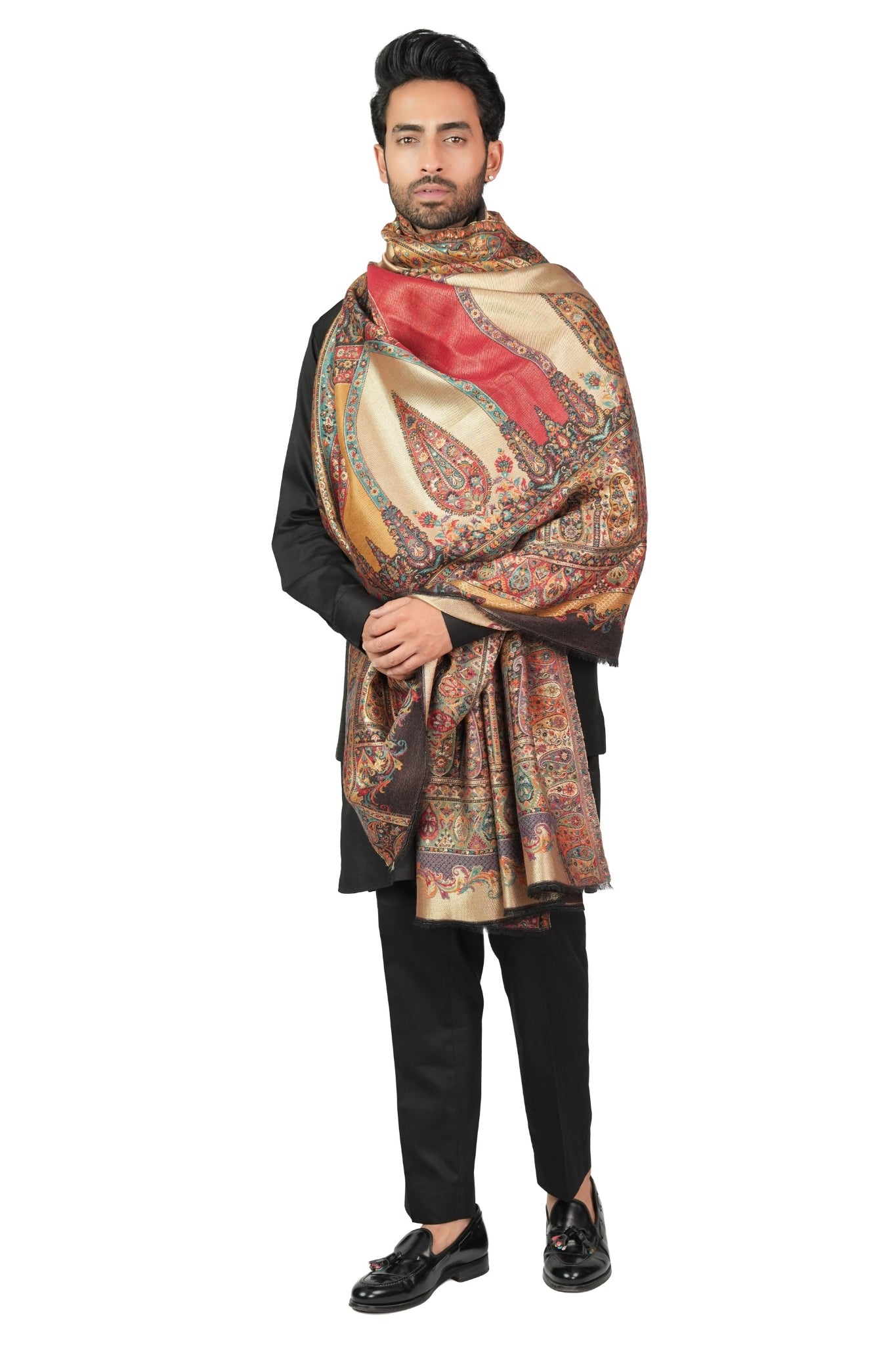 Taroob Shahi Resham Kashmiri Shawl