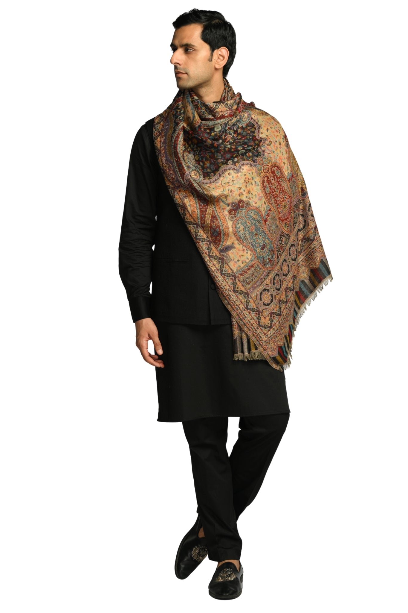 Taroob Timeless Kashmiri Authentic Jamawar Stole