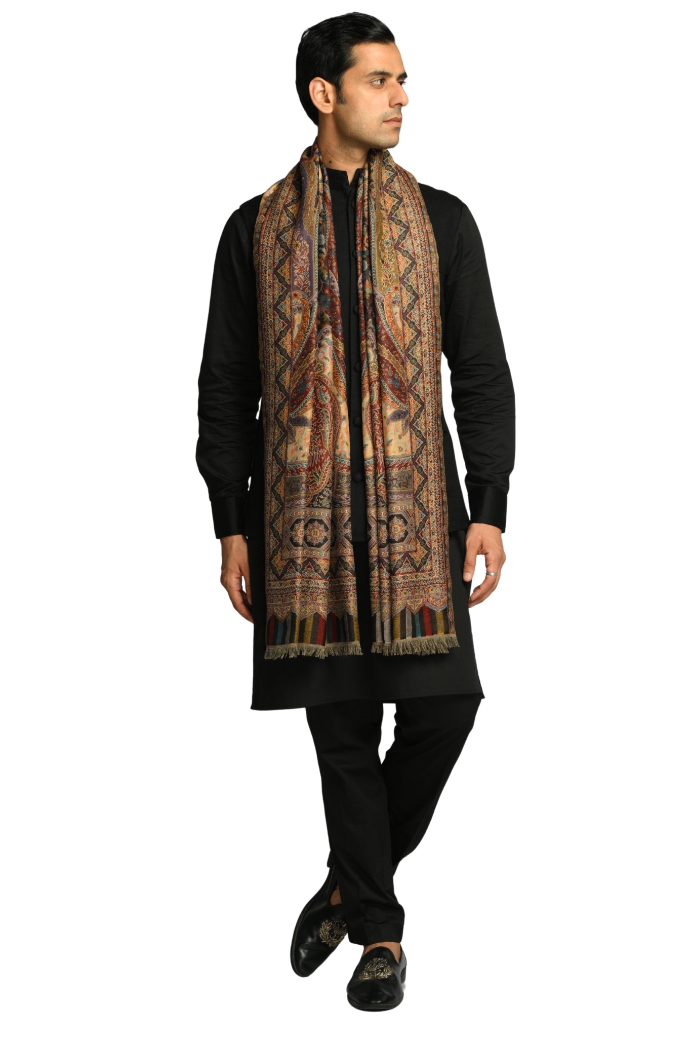 Taroob Timeless Kashmiri Authentic Jamawar Stole
