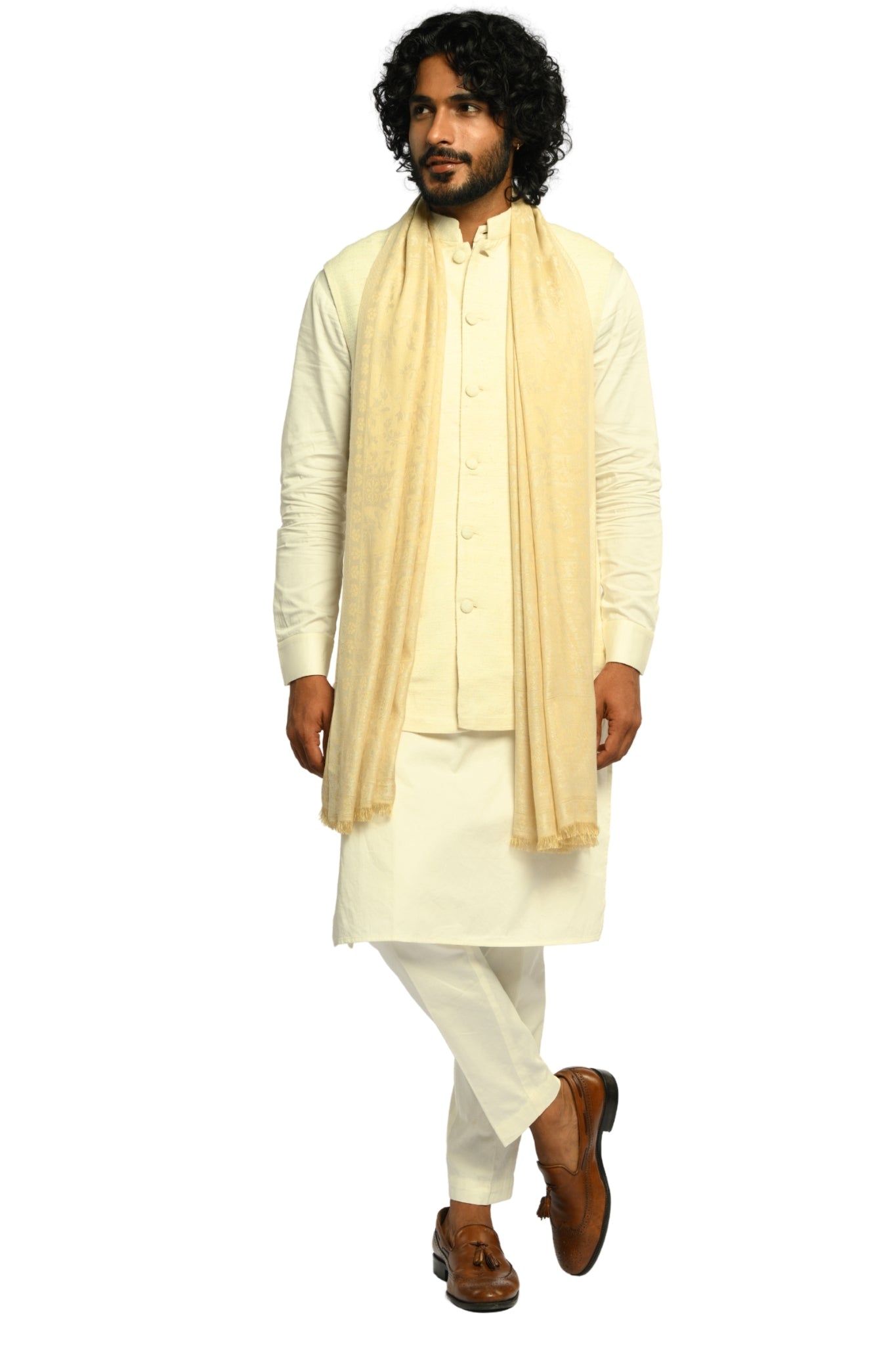 Taroob Fine Weave Silk Jamawar Stole